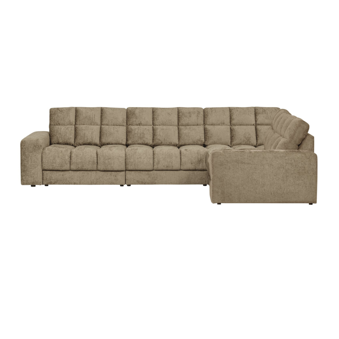 Sofa narożna prawostronna SECOND DATE - WHEATFIELD aksamit