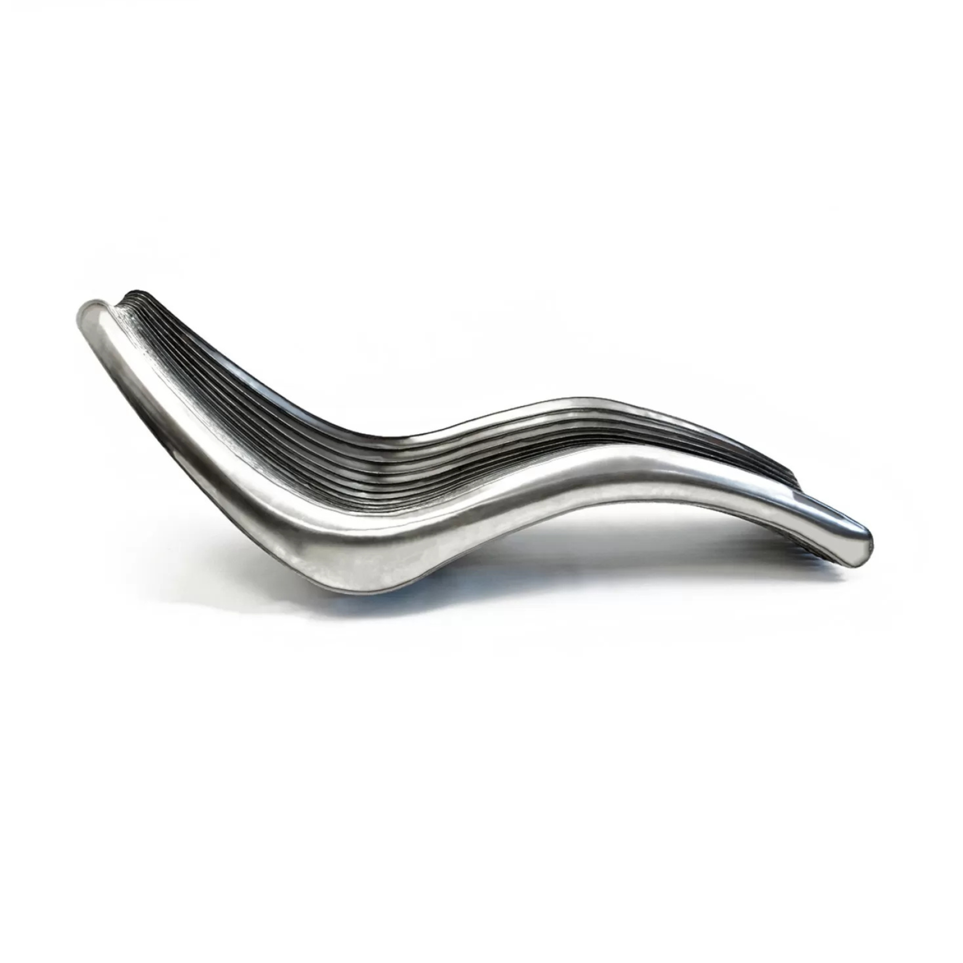 Chaise Longue STEEL IN ROTATION stainless steel