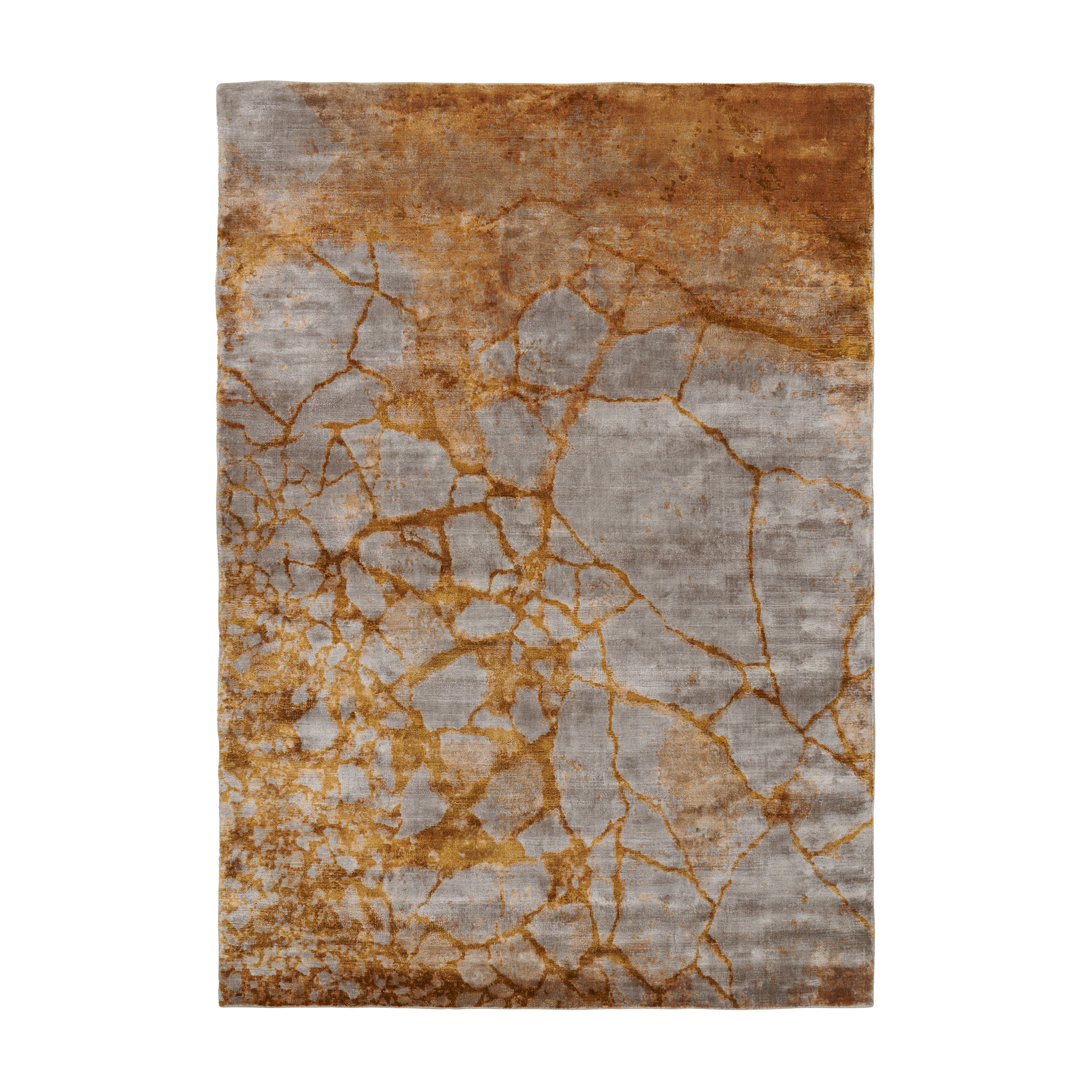 TOSKA rug ochre with gray