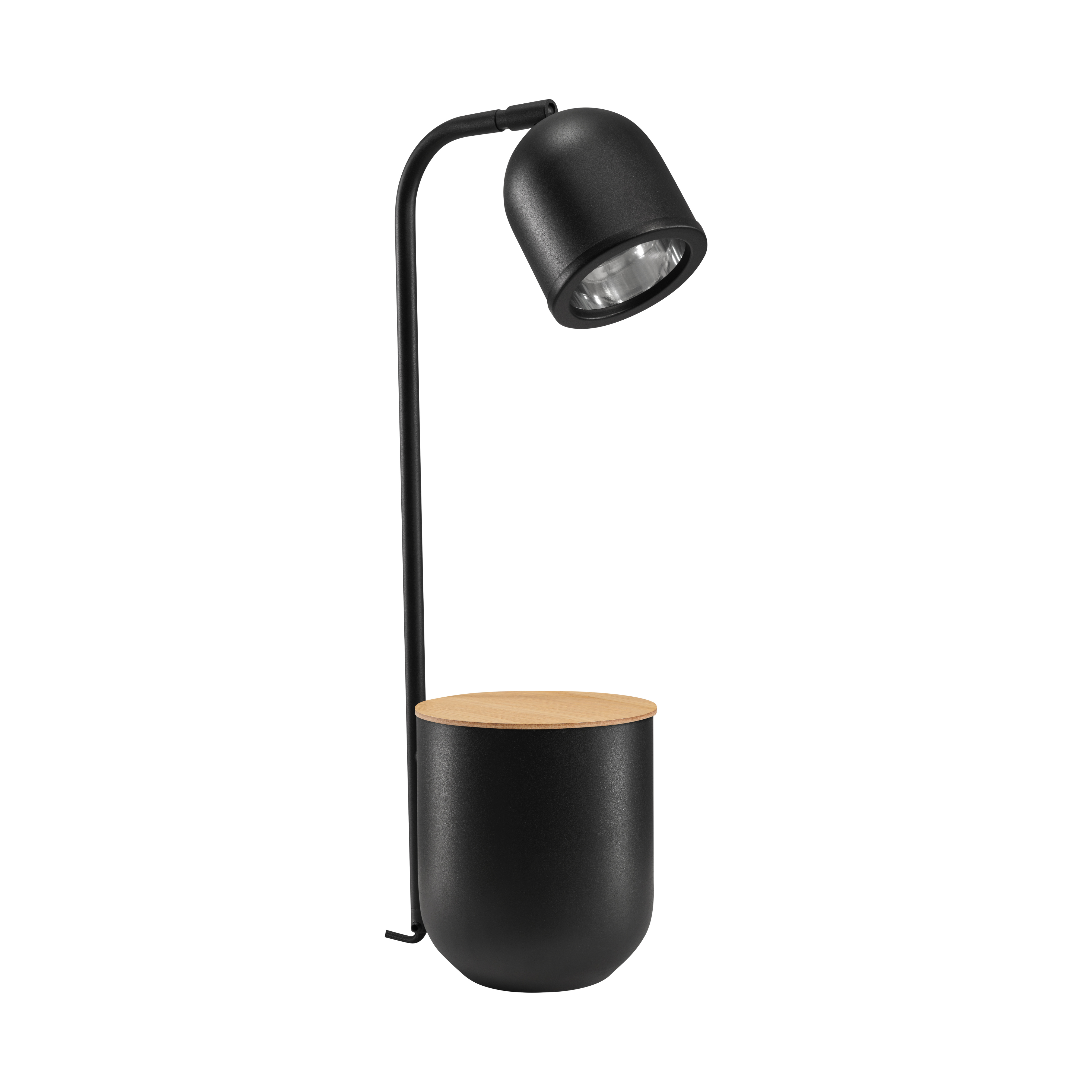 Schreibtischlampe BOTANICA WOOD schwarz
