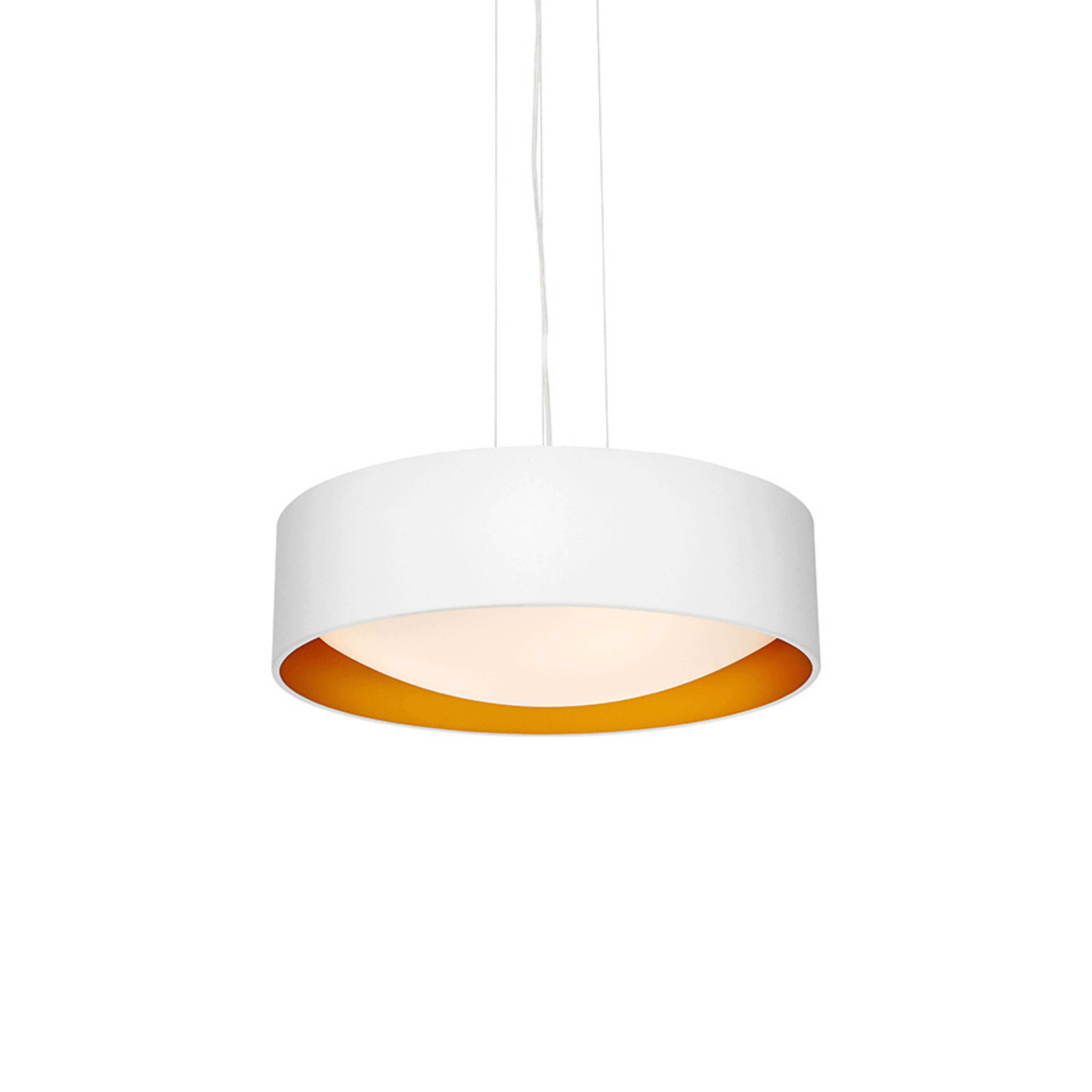 Lampa wisząca VERO biały ze złotym środkiem