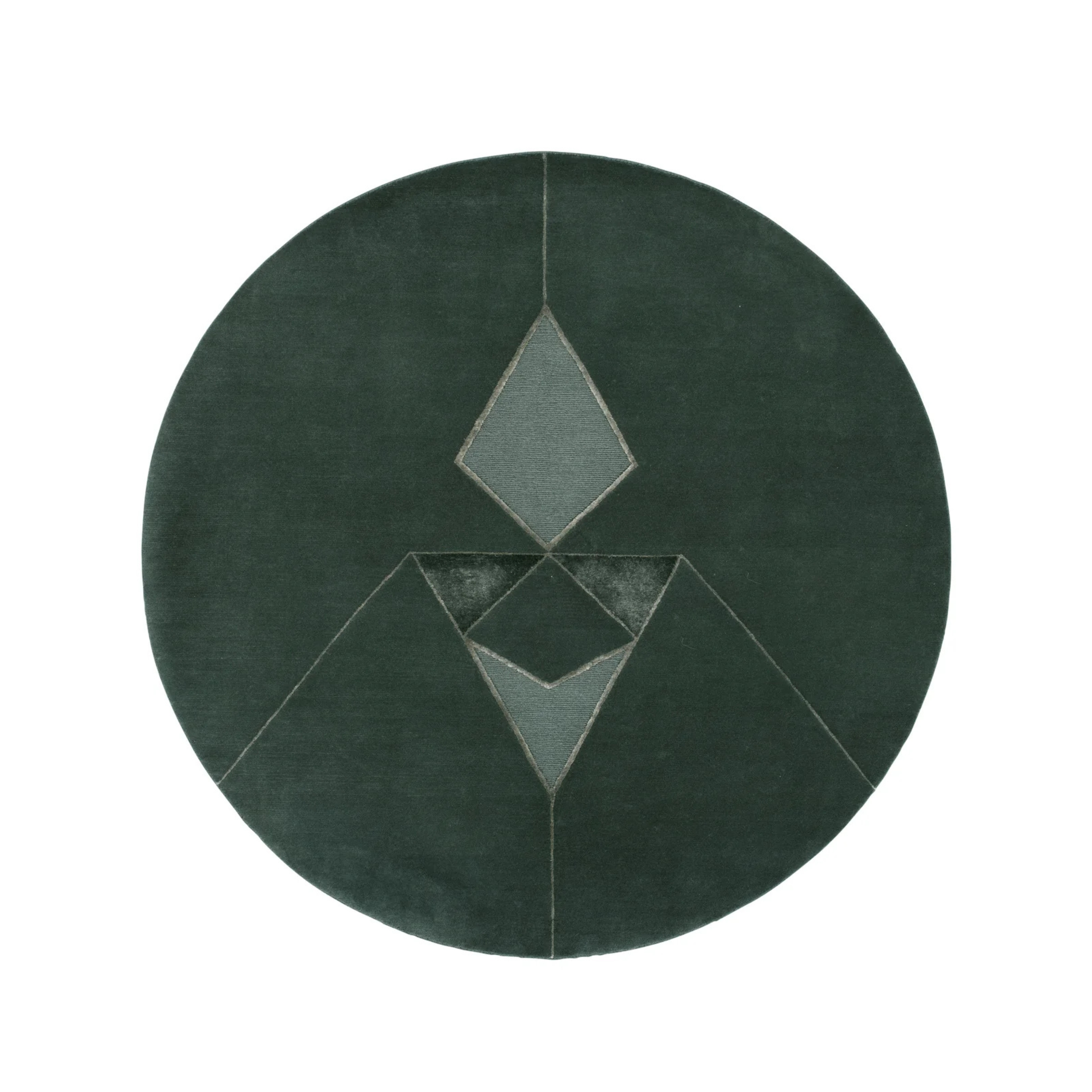 Dywan okrągły MACHIKO - GRANITE zielony