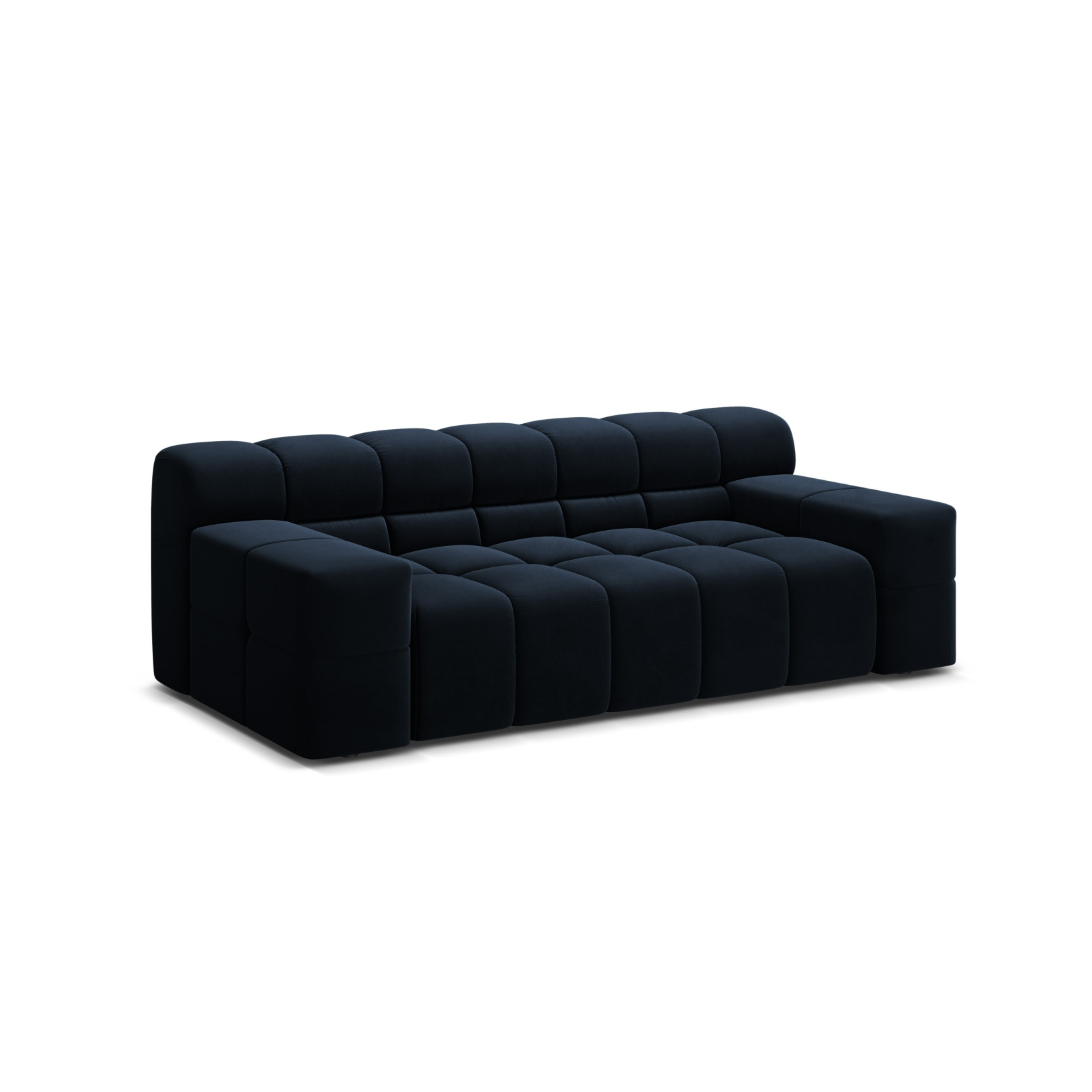 Sofa aksamitna 2-osobowa AGAVE granatowy