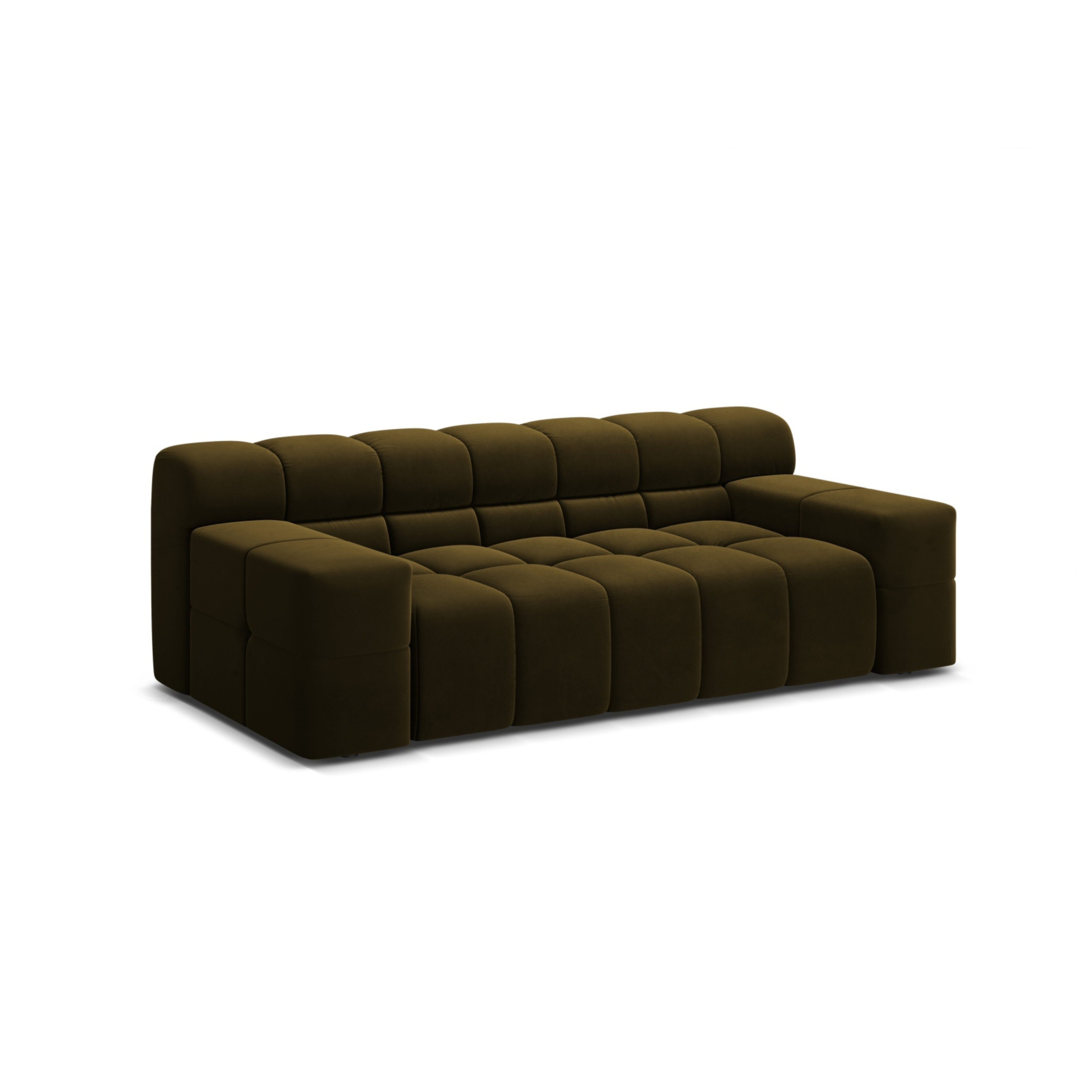Sofa aksamitna 2-osobowa AGAVE zielony