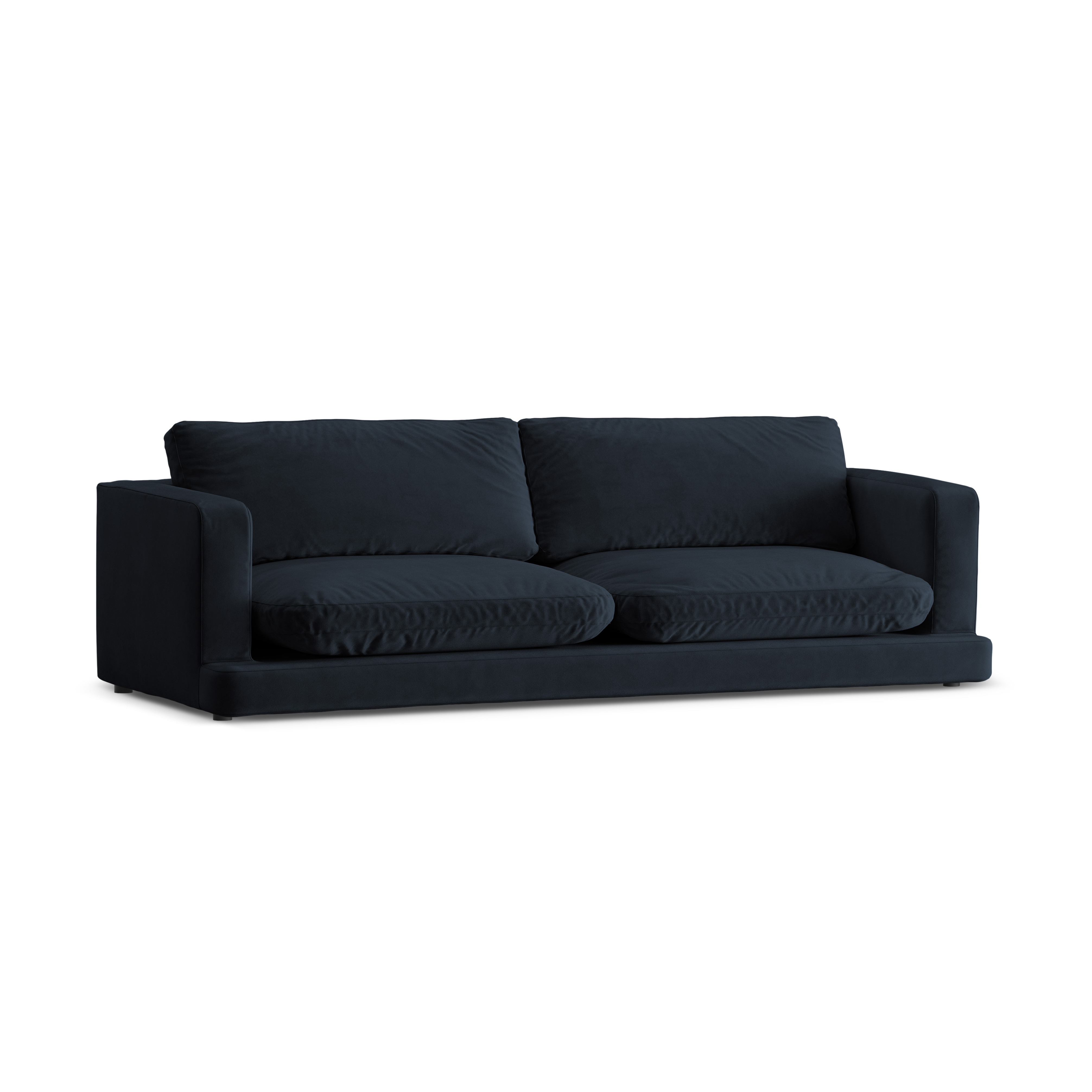 Sofa aksamitna 4-osobowa DAPHNE granatowy