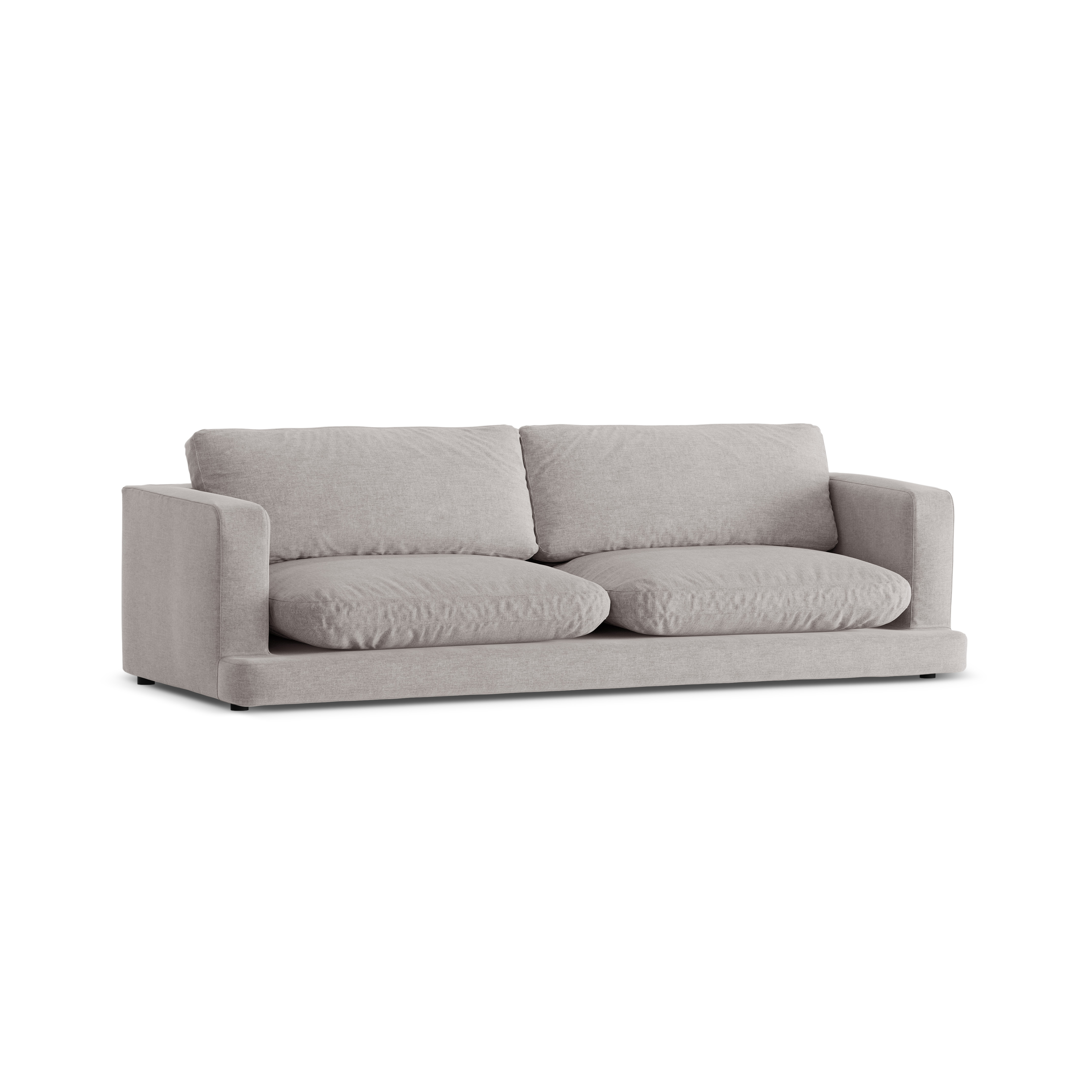 4-seater DAPHNE sofa warm gray chenille