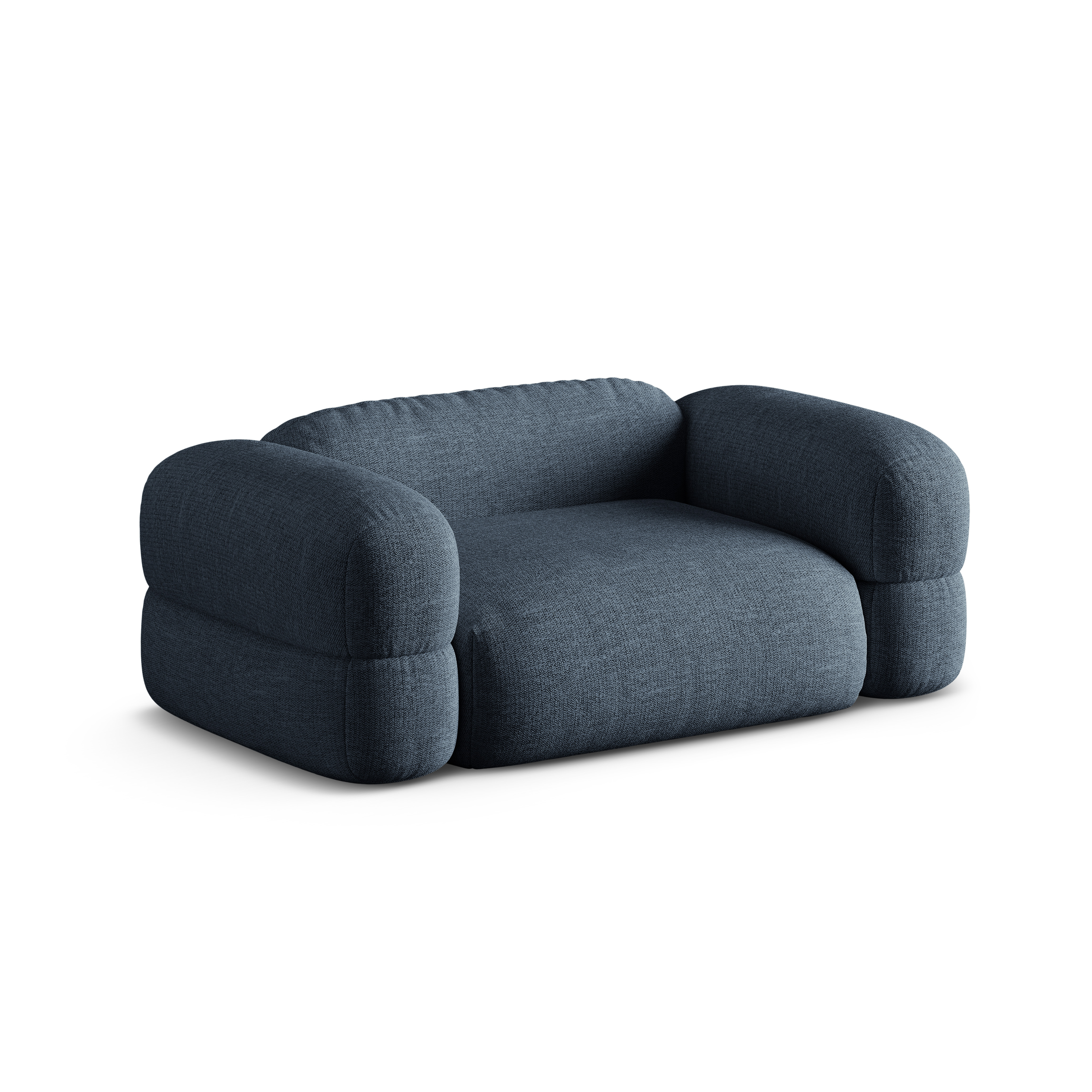 Sofa 2-osobowa ROGER ciemnoniebieski szenil