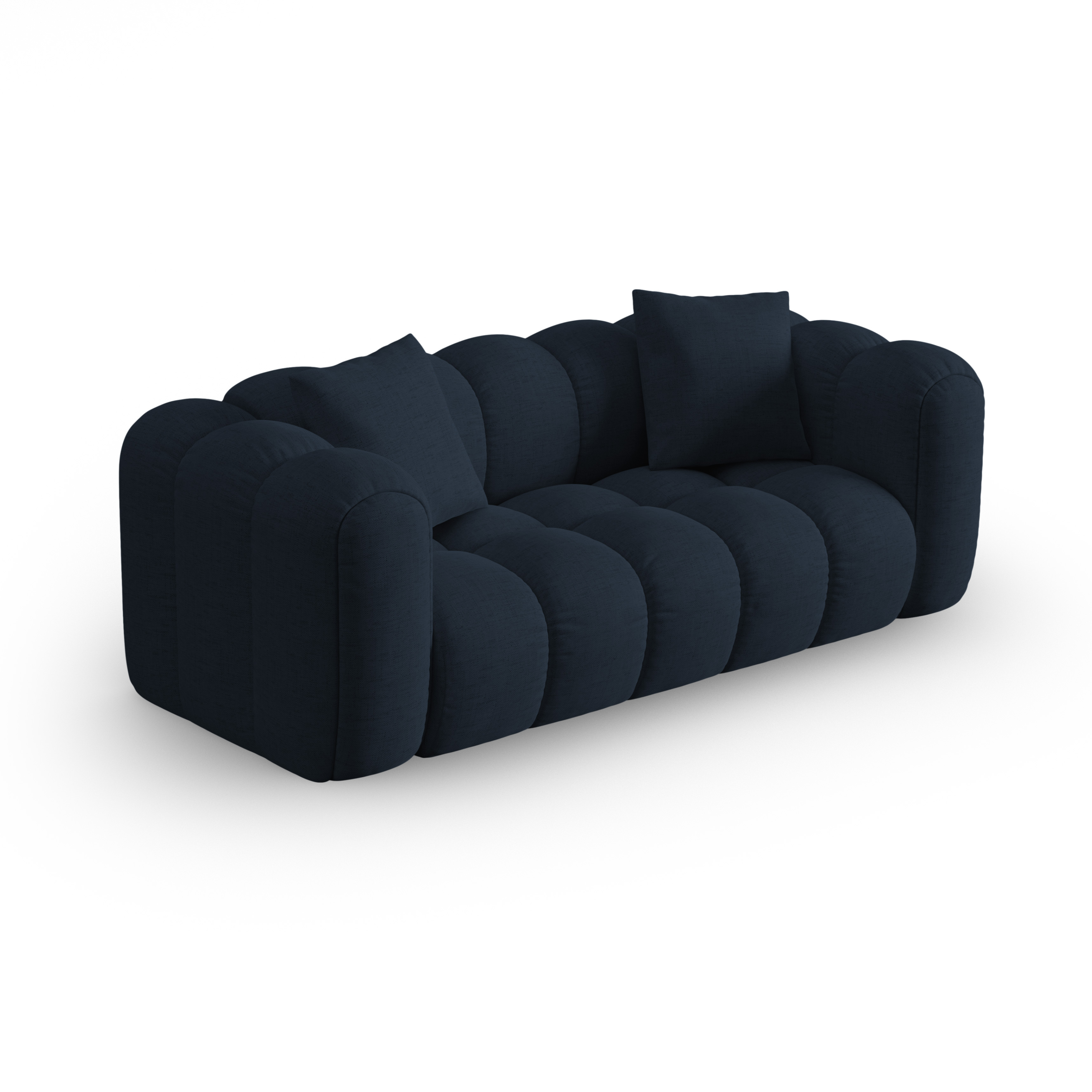 3-seater Sofa ASTRO royal navy chenille