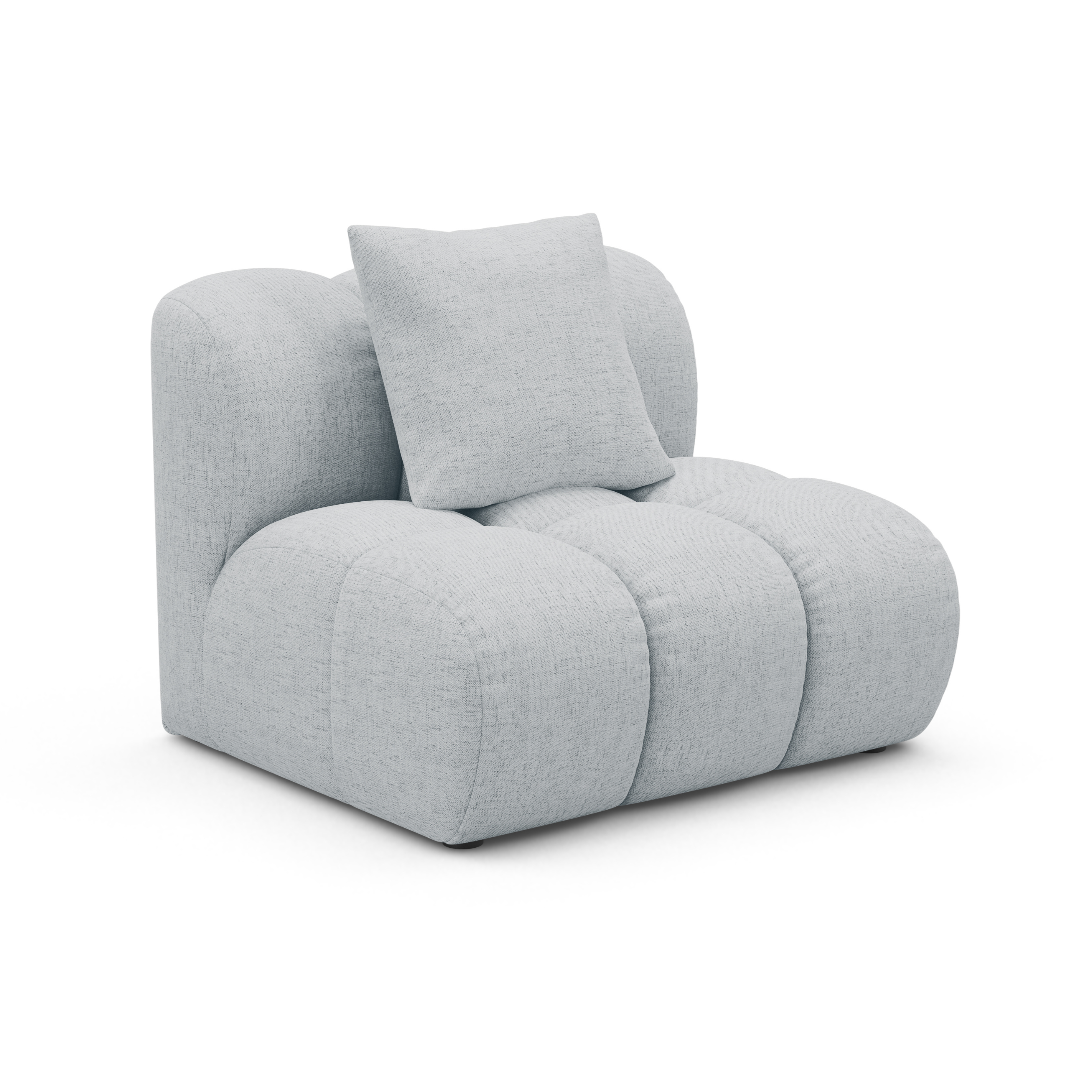 Sessel / Modul ASTRO hellgraues Chenille