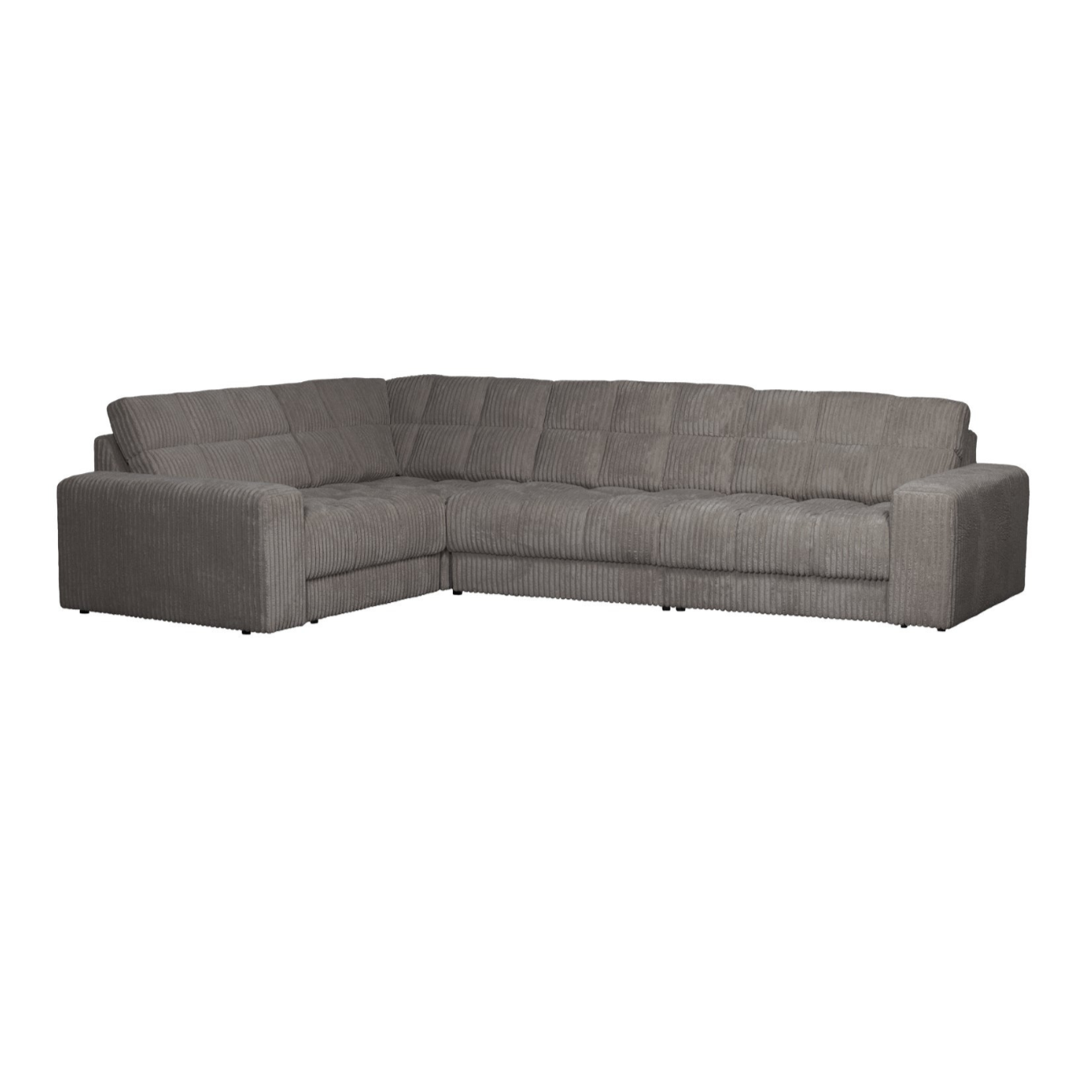 Sofa narożna lewostronna SECOND DATE szary sztruks