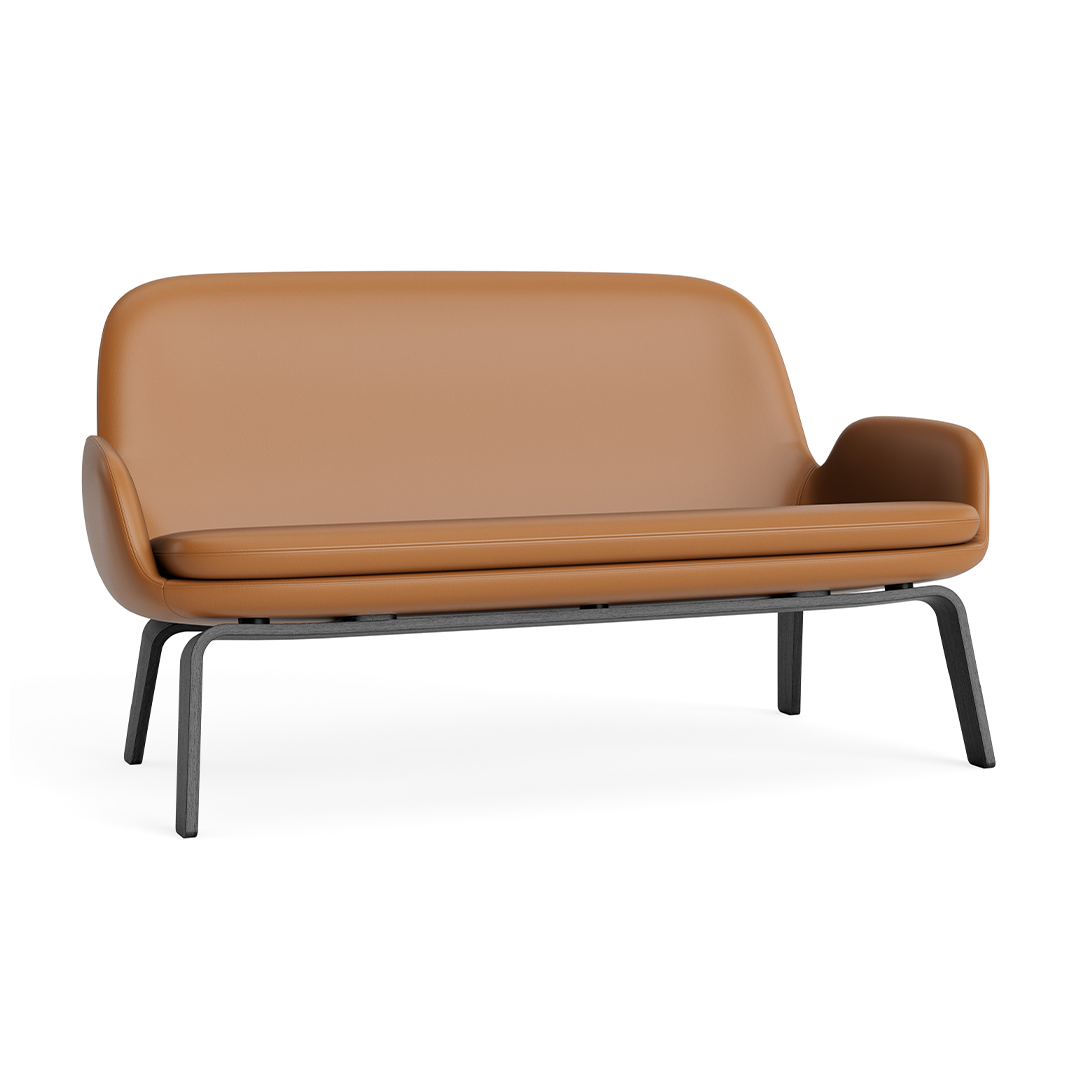 Polster Sofa -Ära Black Eiche Basis