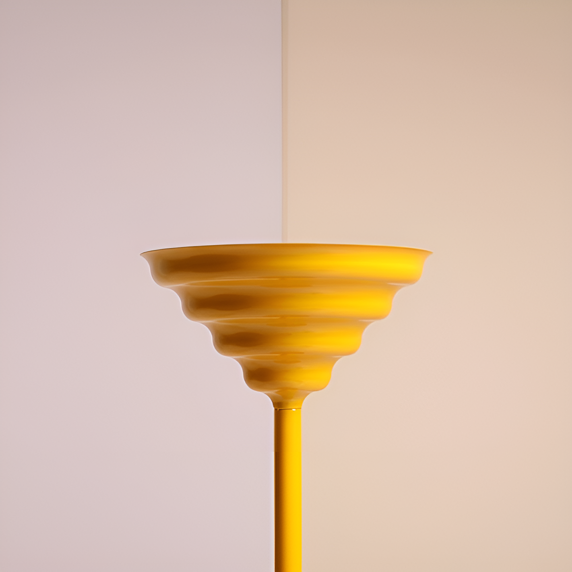 Lampa podłogowa FALA żółty