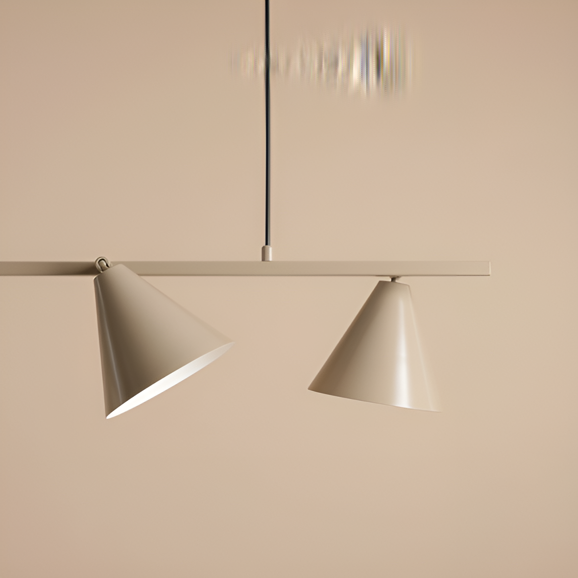 Hängelampe FORM QUATRO beige