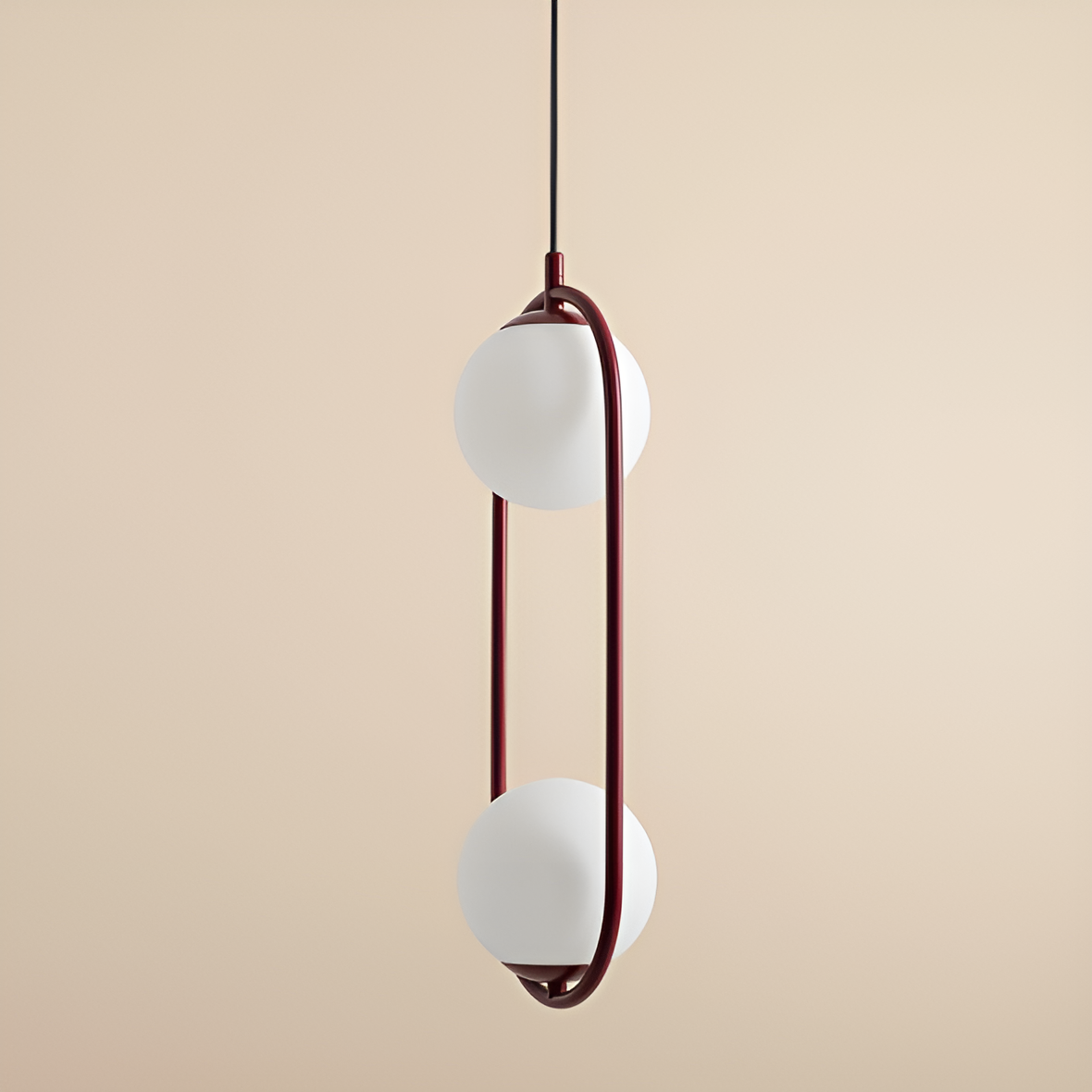 Lampa wisząca RIVA DUO bordowy