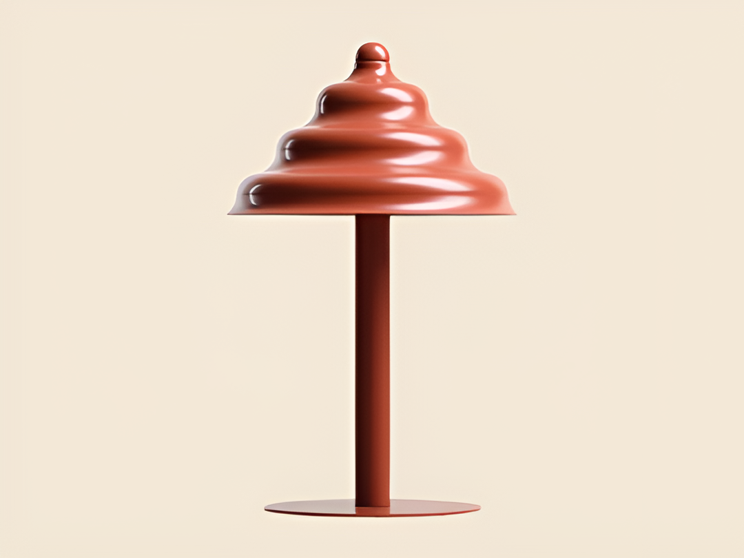 Lampa stołowa FALA ceglany