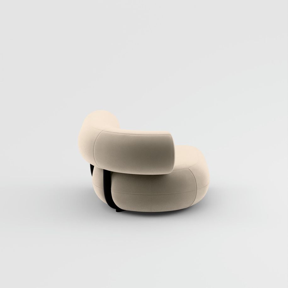 Fettmodulares Sofa - rechts gepolstertes Modul mit rechtsem Handel