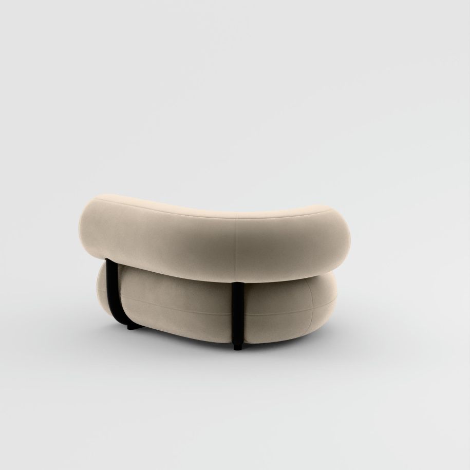 Fettmodulares Sofa - rechts gepolstertes Modul mit rechtsem Handel