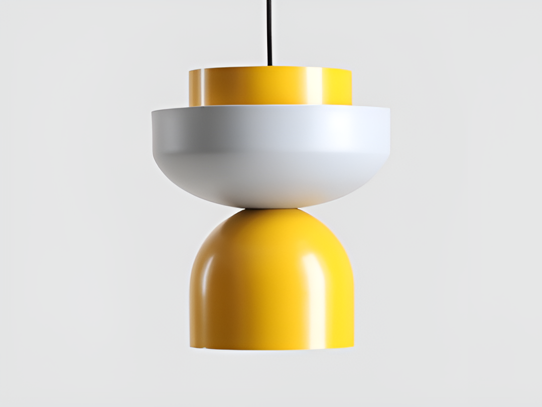 Lampa wisząca ULIA żółty z szarym