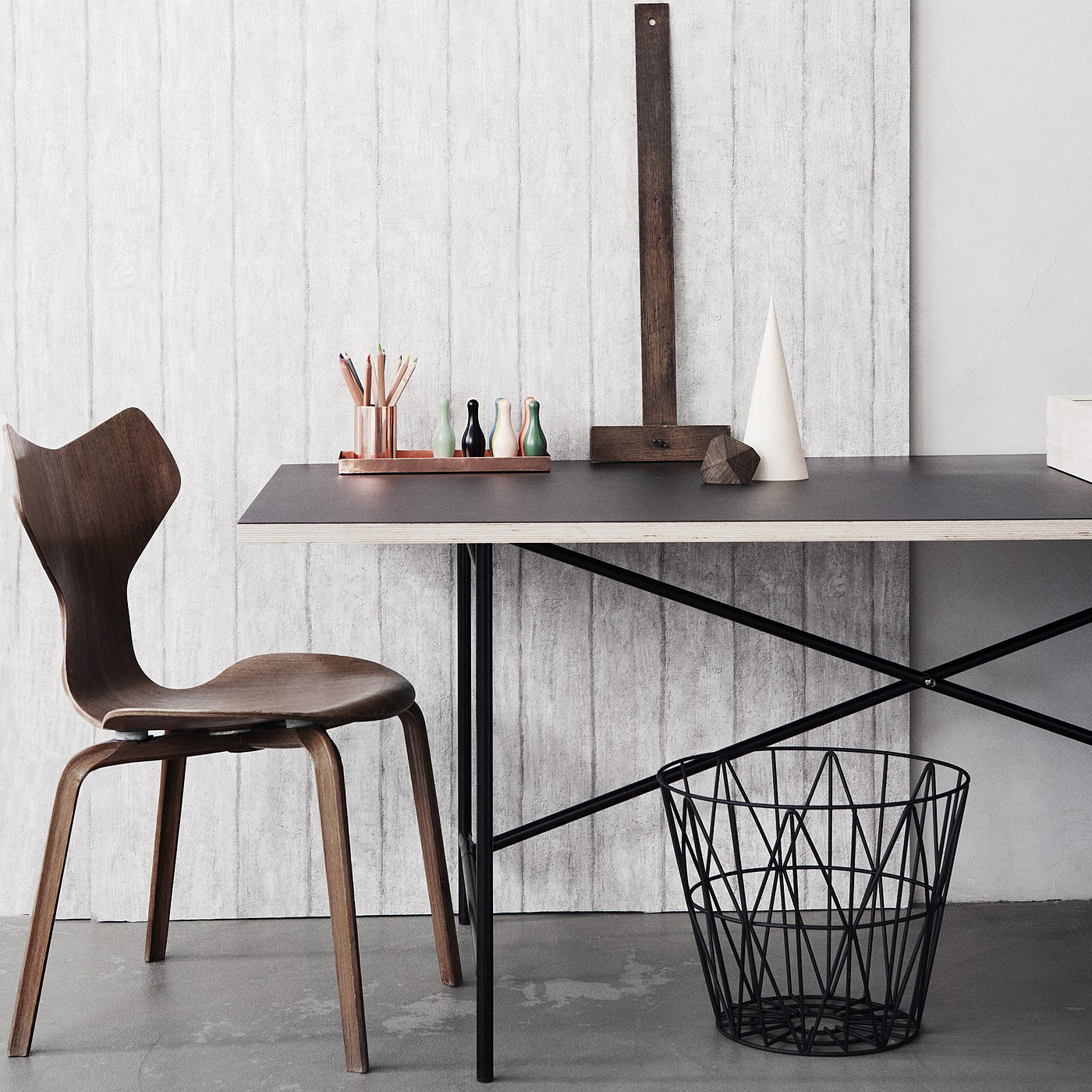 Kosz WIRE BASKET czarny