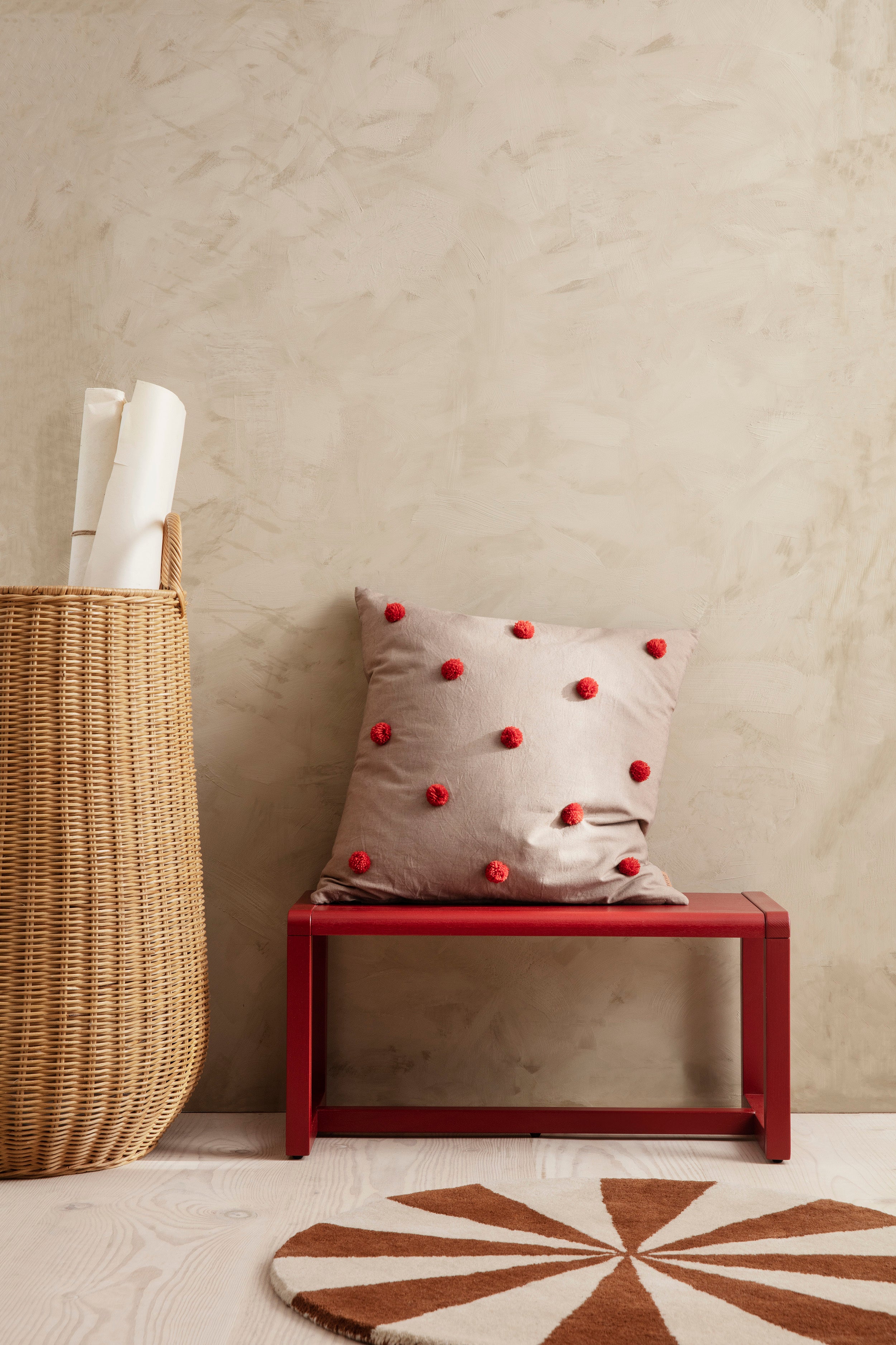 Kosz na pranie BRAIDED LAUNDRY BASKET rattan