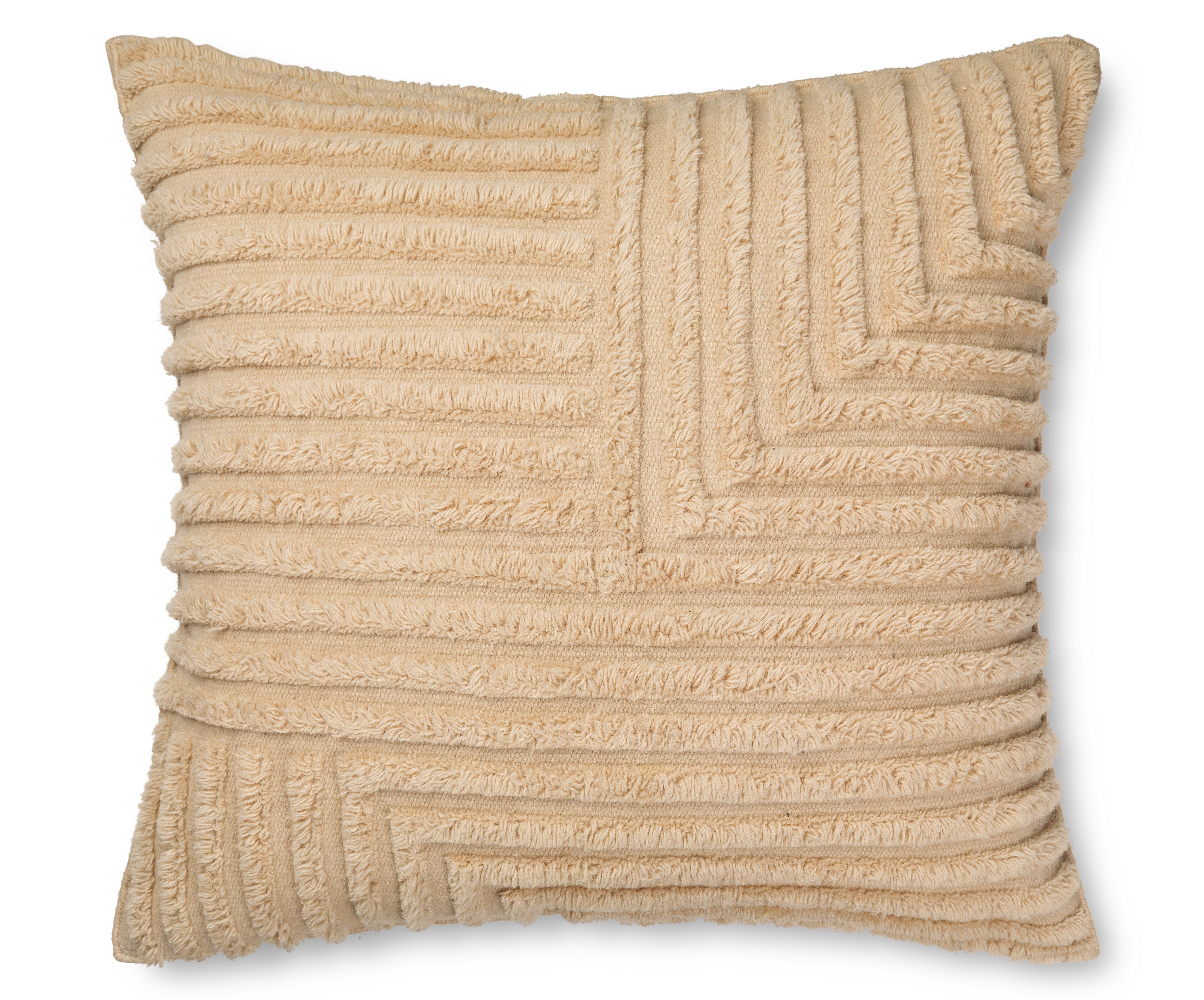 Poduszka dekoracyjna CREASE WOOL piaskowy