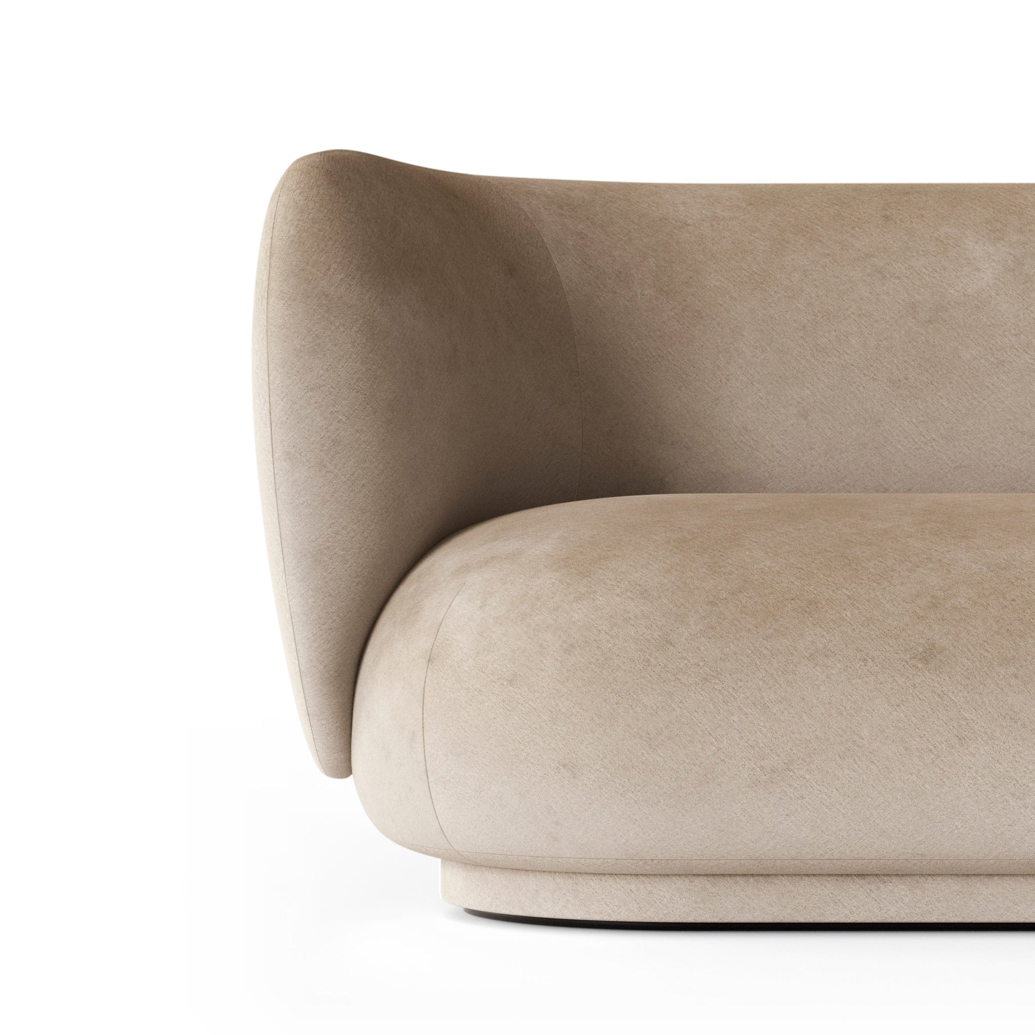 Sofa 4-osobowa RICO Faded Velvet piaskowy