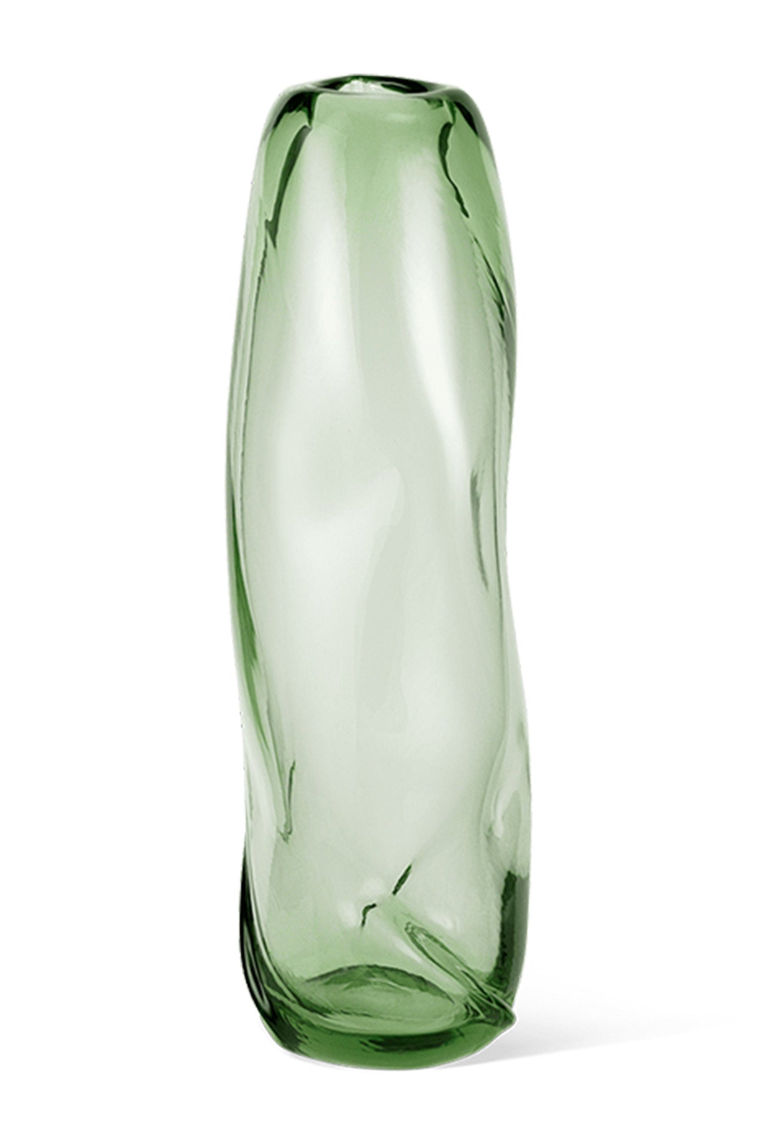 Wazon WATER TALL SWIRL jasnozielony