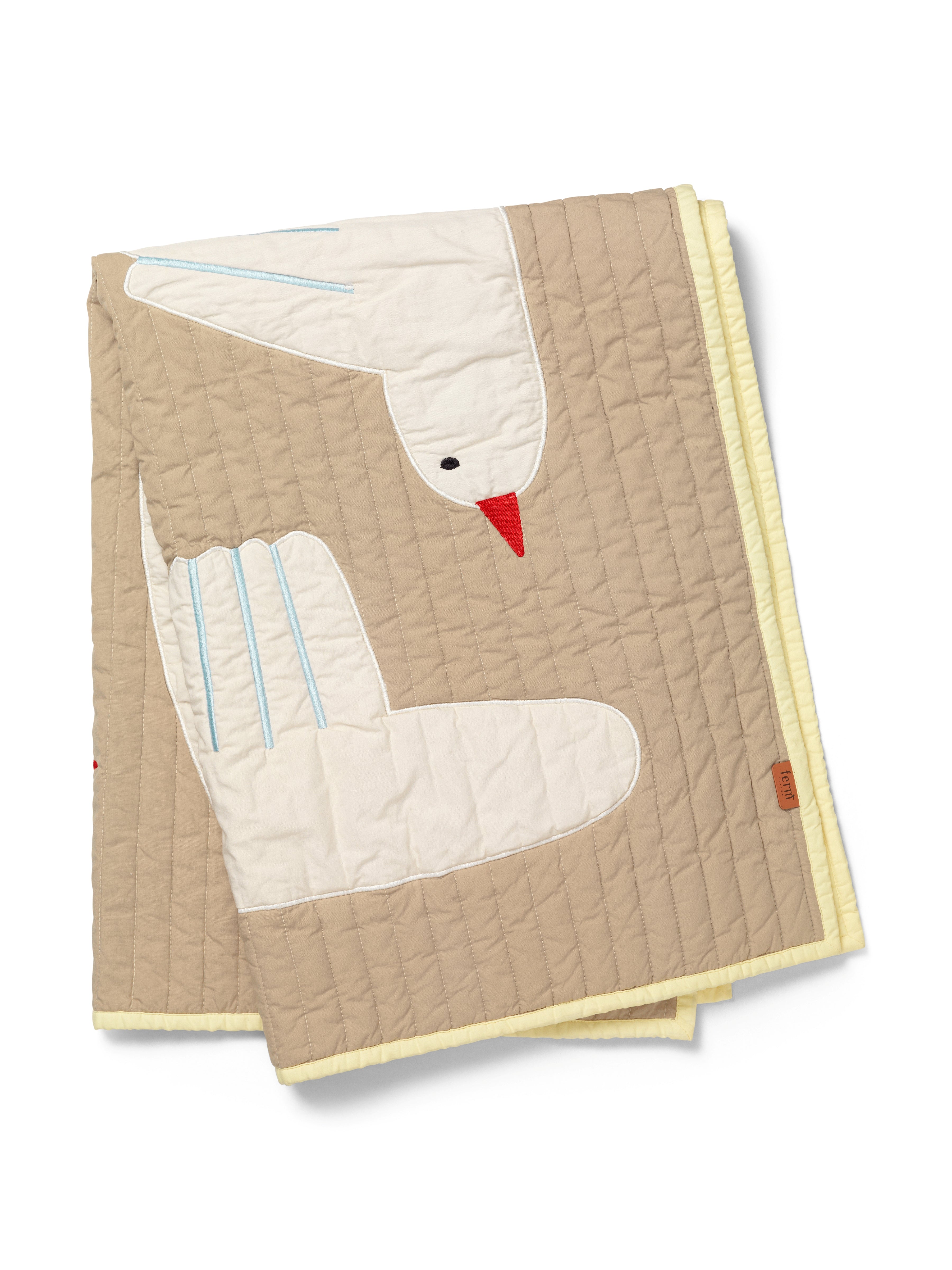 Gestepptes Überwurf BIRD beige