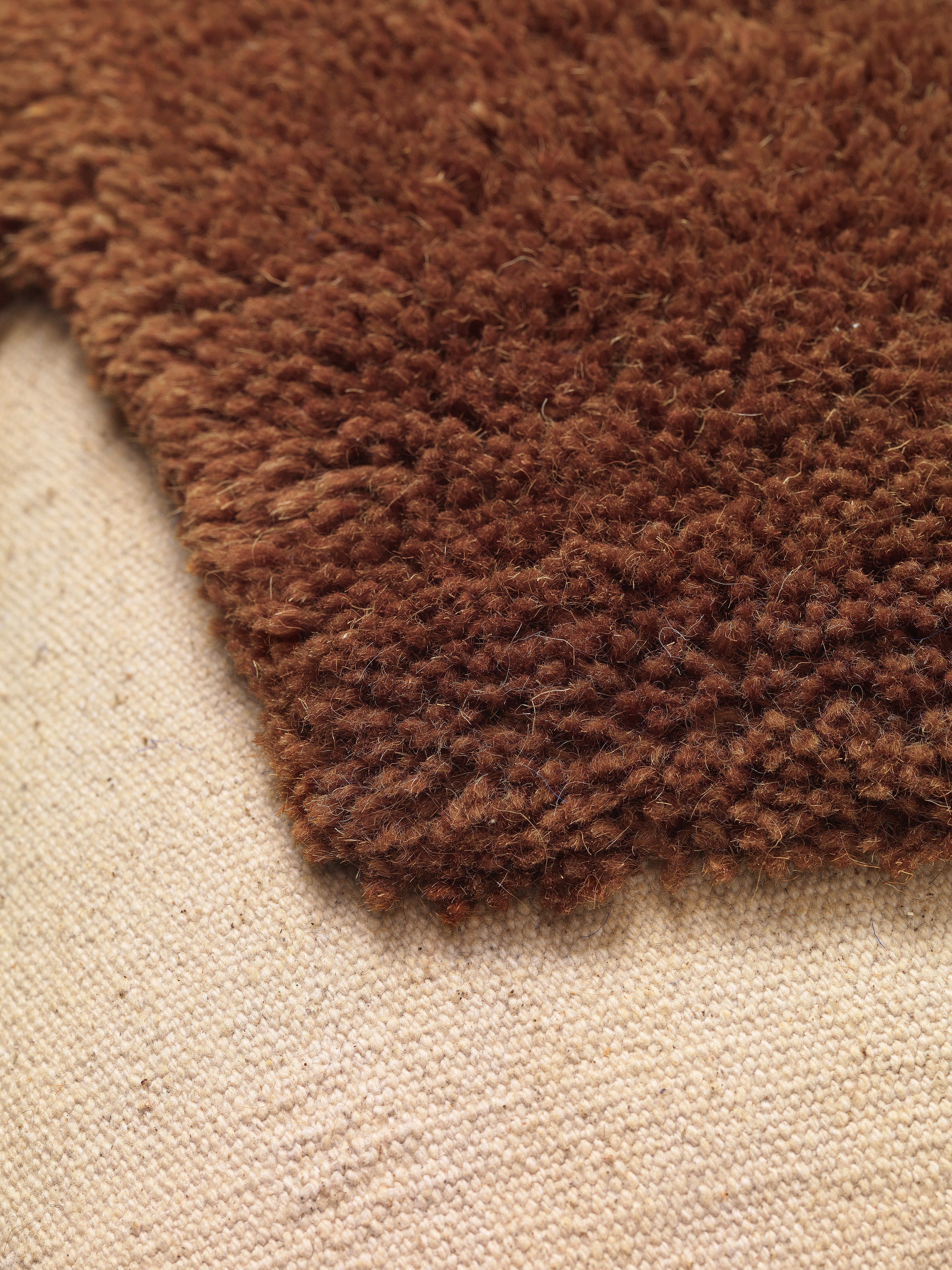 Lagen Sie Kissen beige mit Karamellkissen