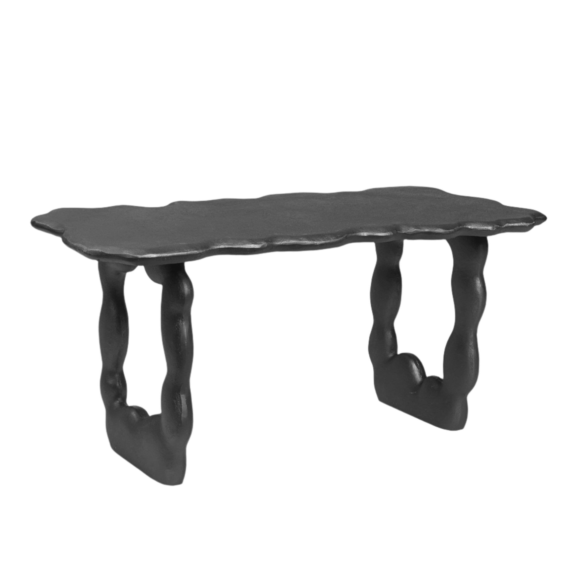 Stolik DAL PIECE czarne aluminium