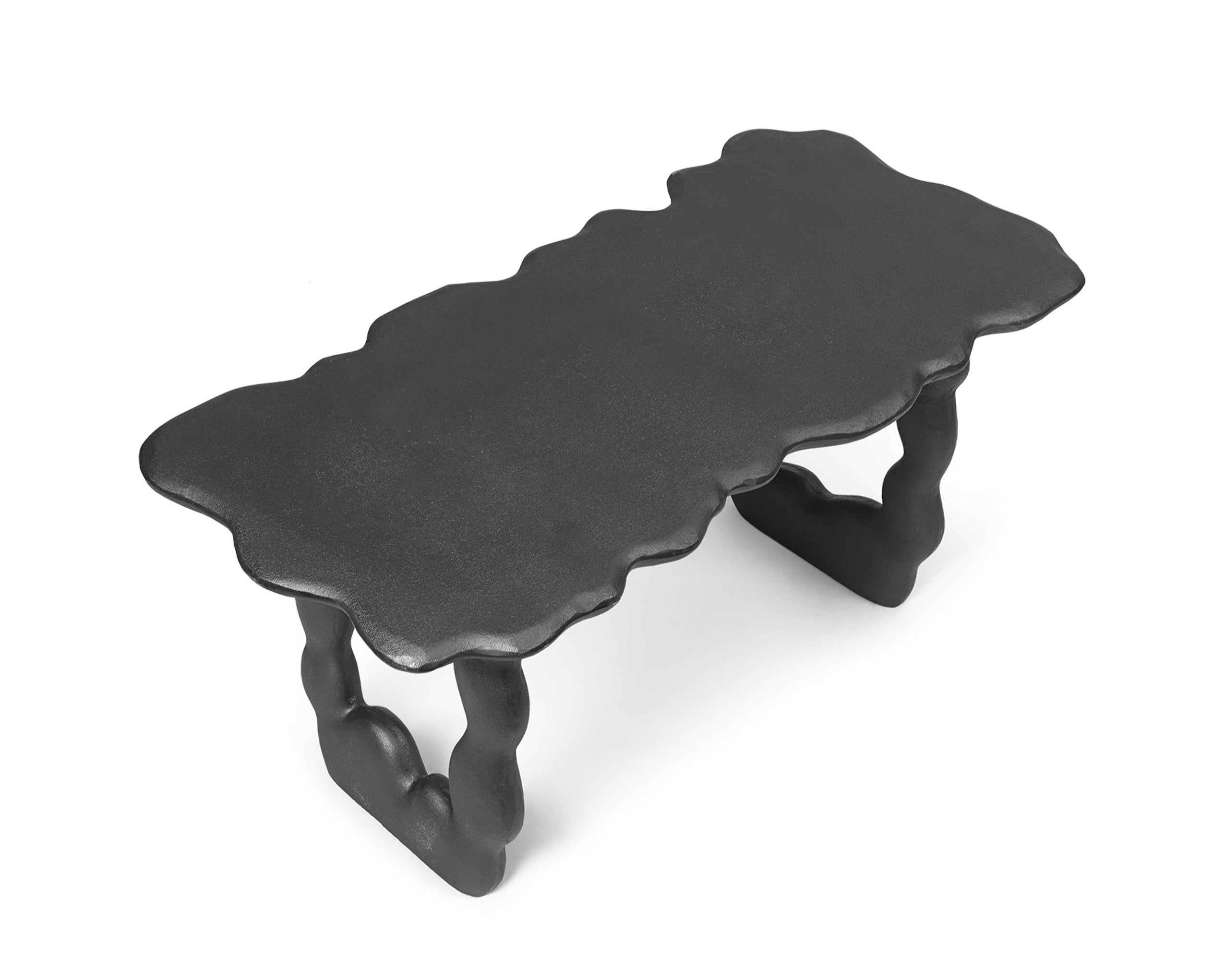 Stolik DAL PIECE czarne aluminium