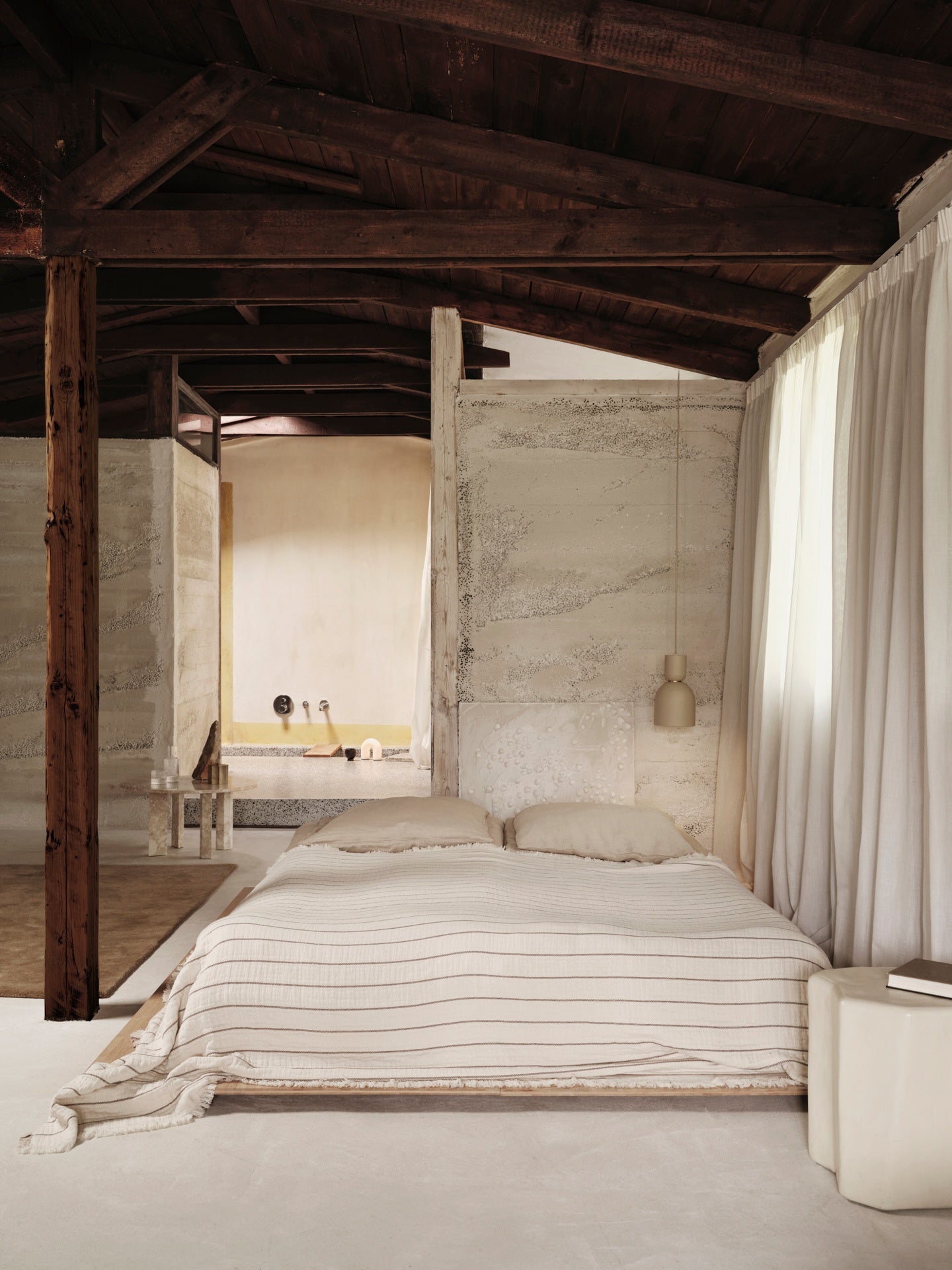 AIRES DOUBLE bedspread cream