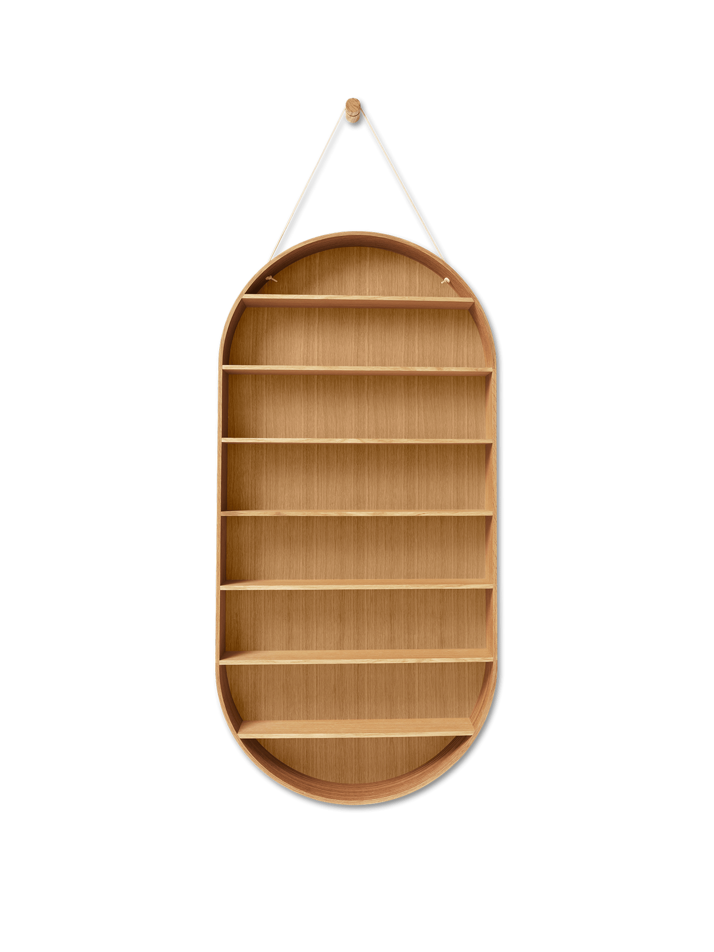 Półka wisząca OVAL DORM dąb olejowany