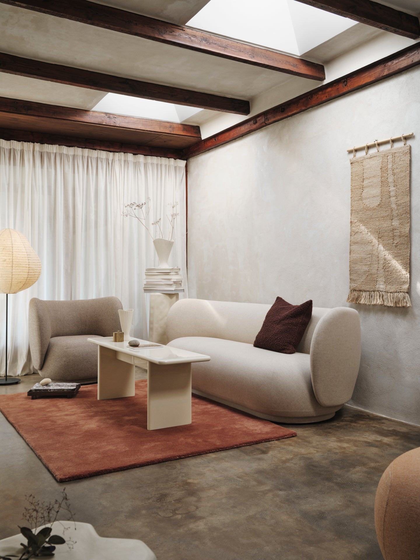 4 -sitzer-Sofa Rico bürstete Sand