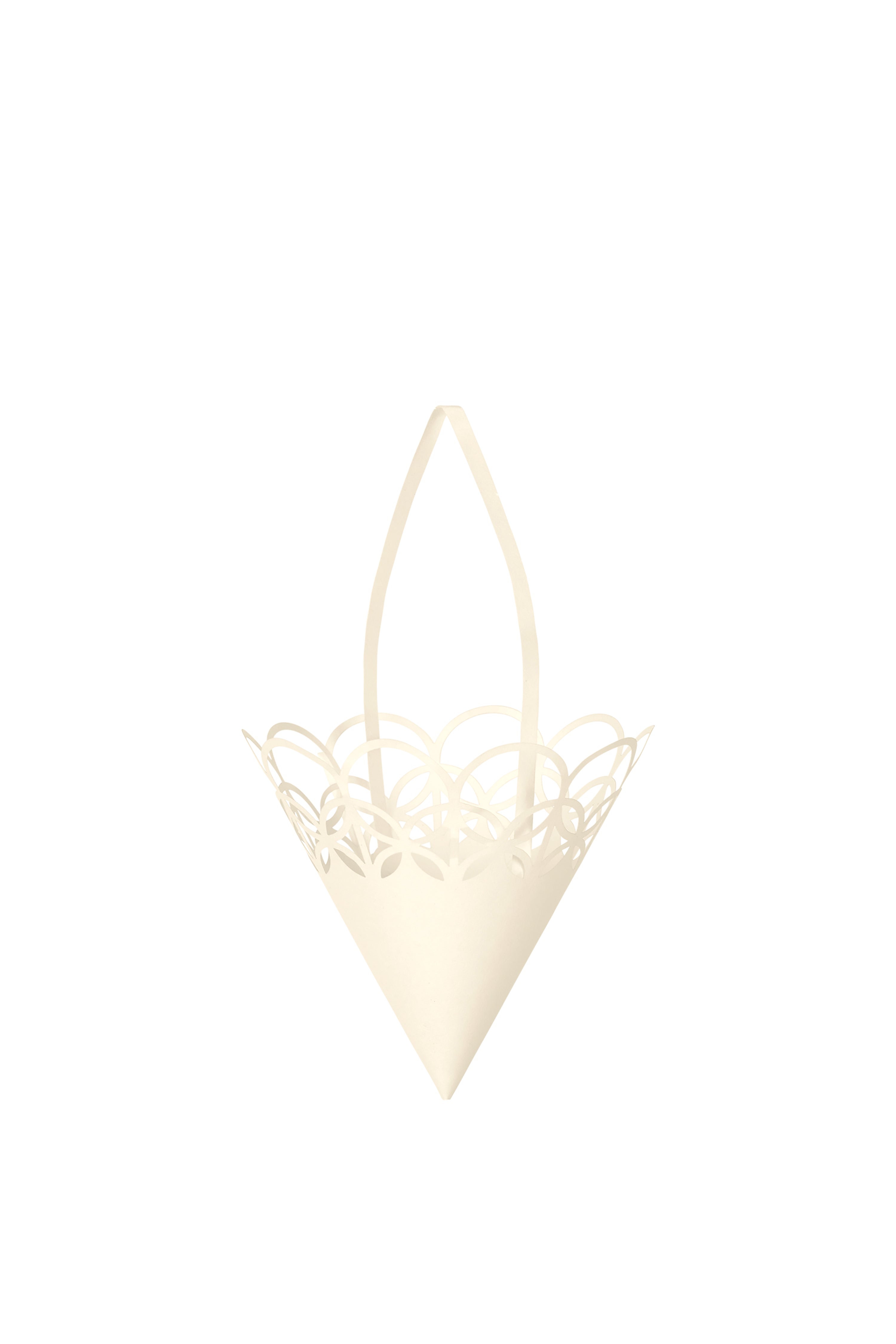 Zestaw dekoracji choinkowych CHRISTMAS PAPER CONES biały