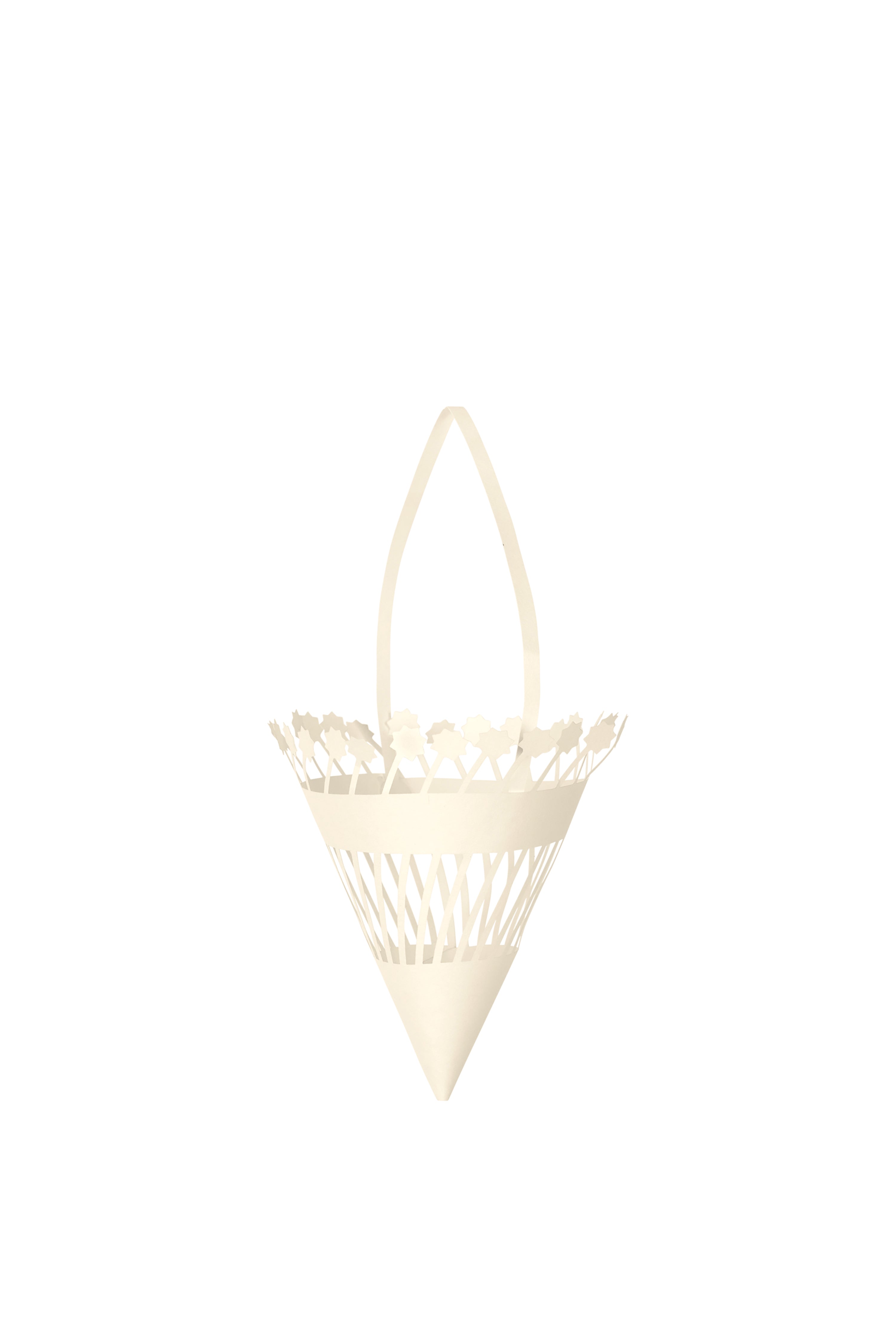 Zestaw dekoracji choinkowych CHRISTMAS PAPER CONES biały
