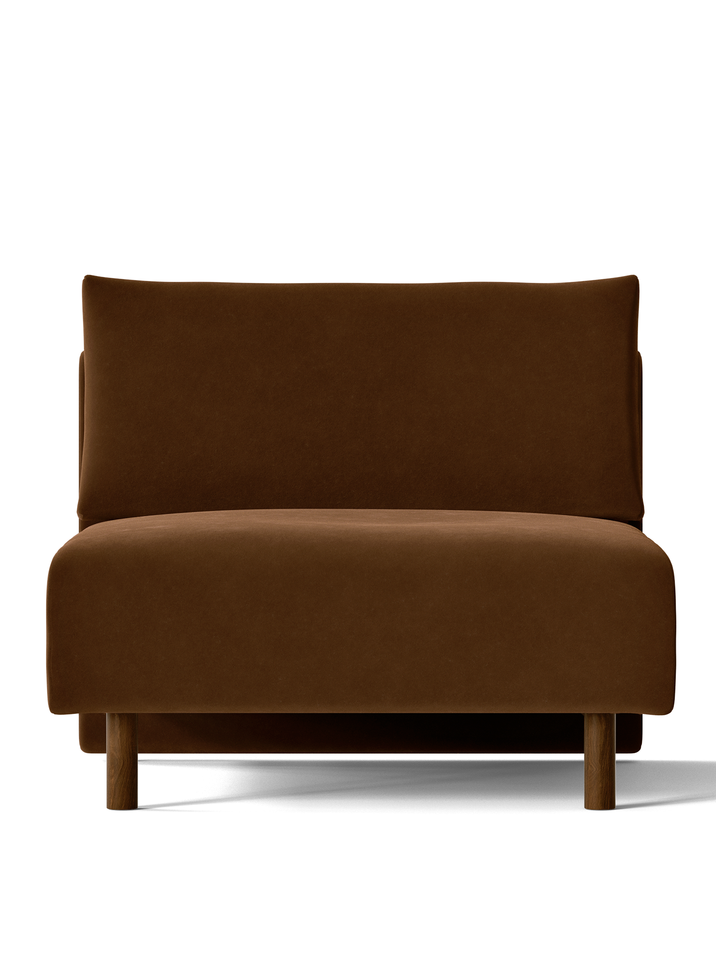 Sofa modułowa DASE - element środkowy Rich Velvet brązowy