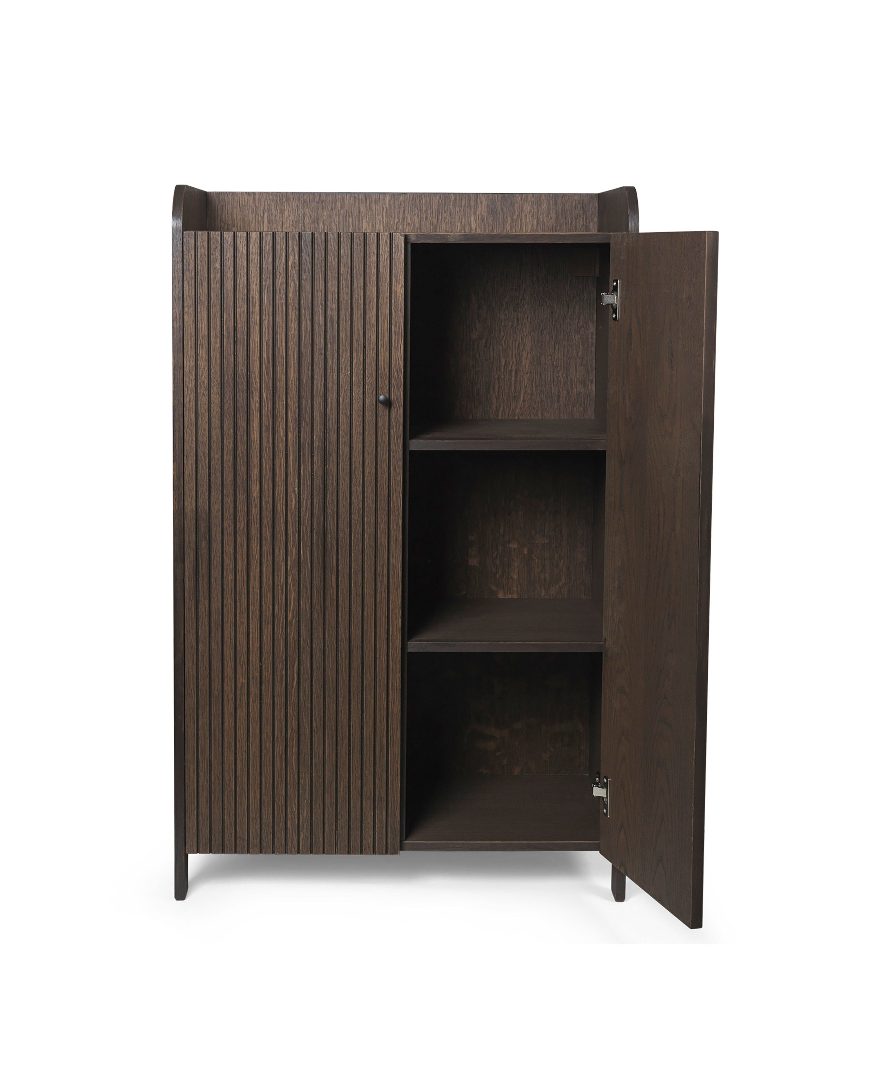 Szafa 2-drzwiowa SILL CUPBOARD LOW ciemnobrązowy fornir dębowy