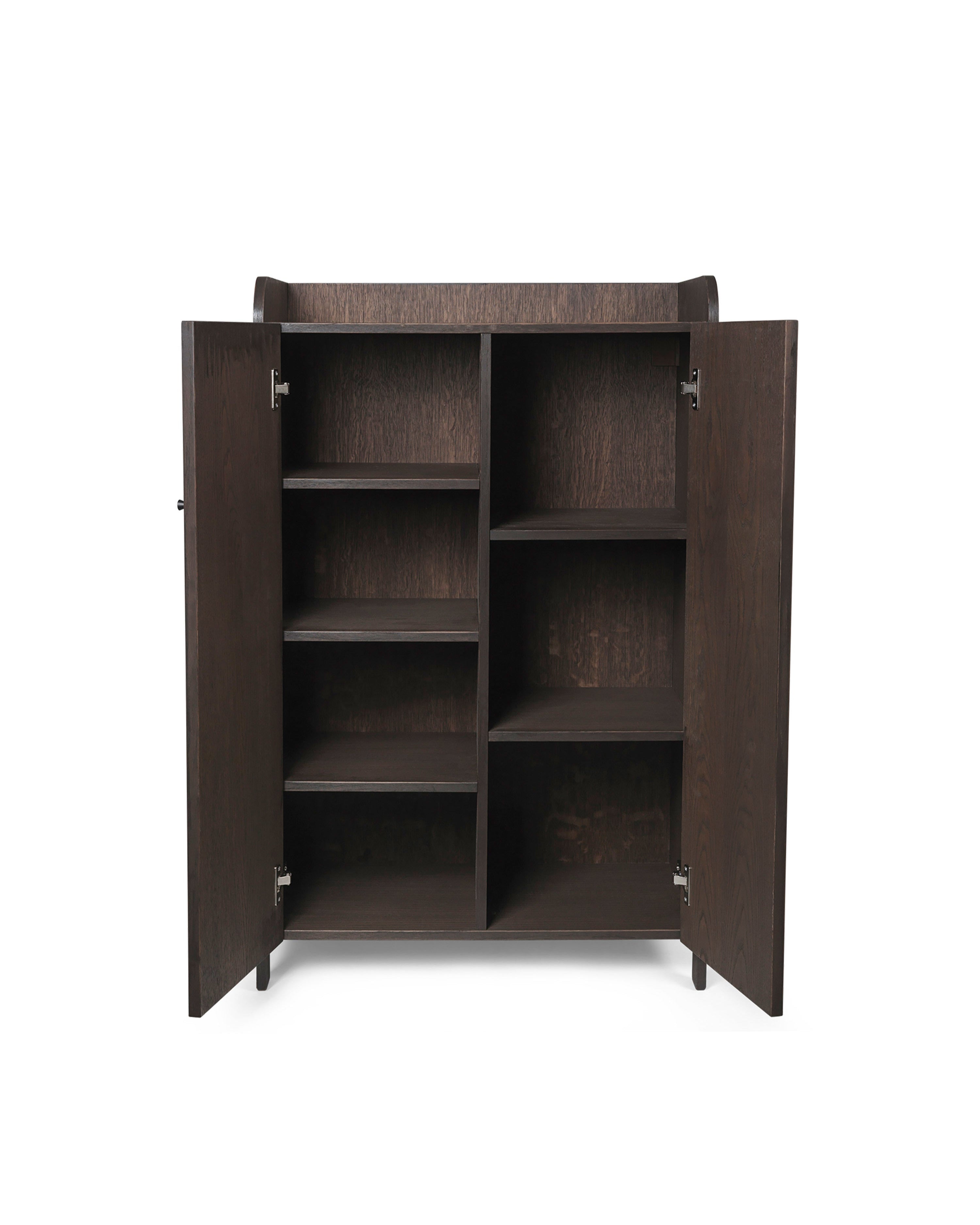 Szafa 2-drzwiowa SILL CUPBOARD LOW ciemnobrązowy fornir dębowy
