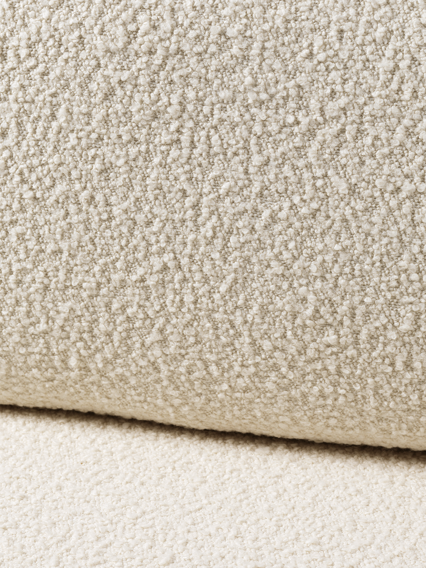 Dase modular sofa - Nordic Bouclé's middle element broken white