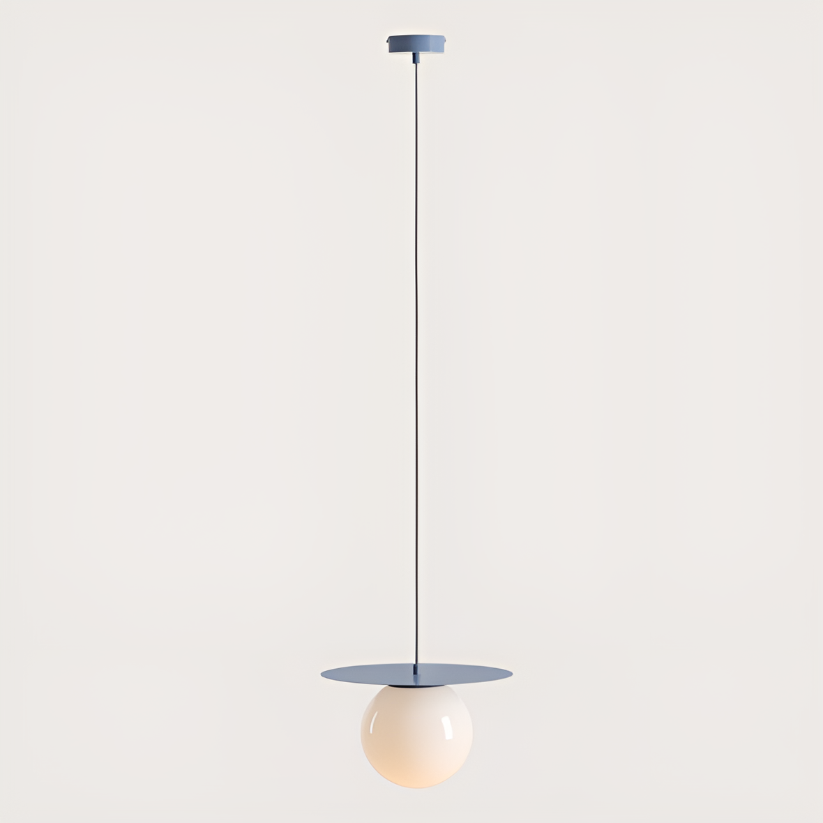 Blue Loop hanging lamp