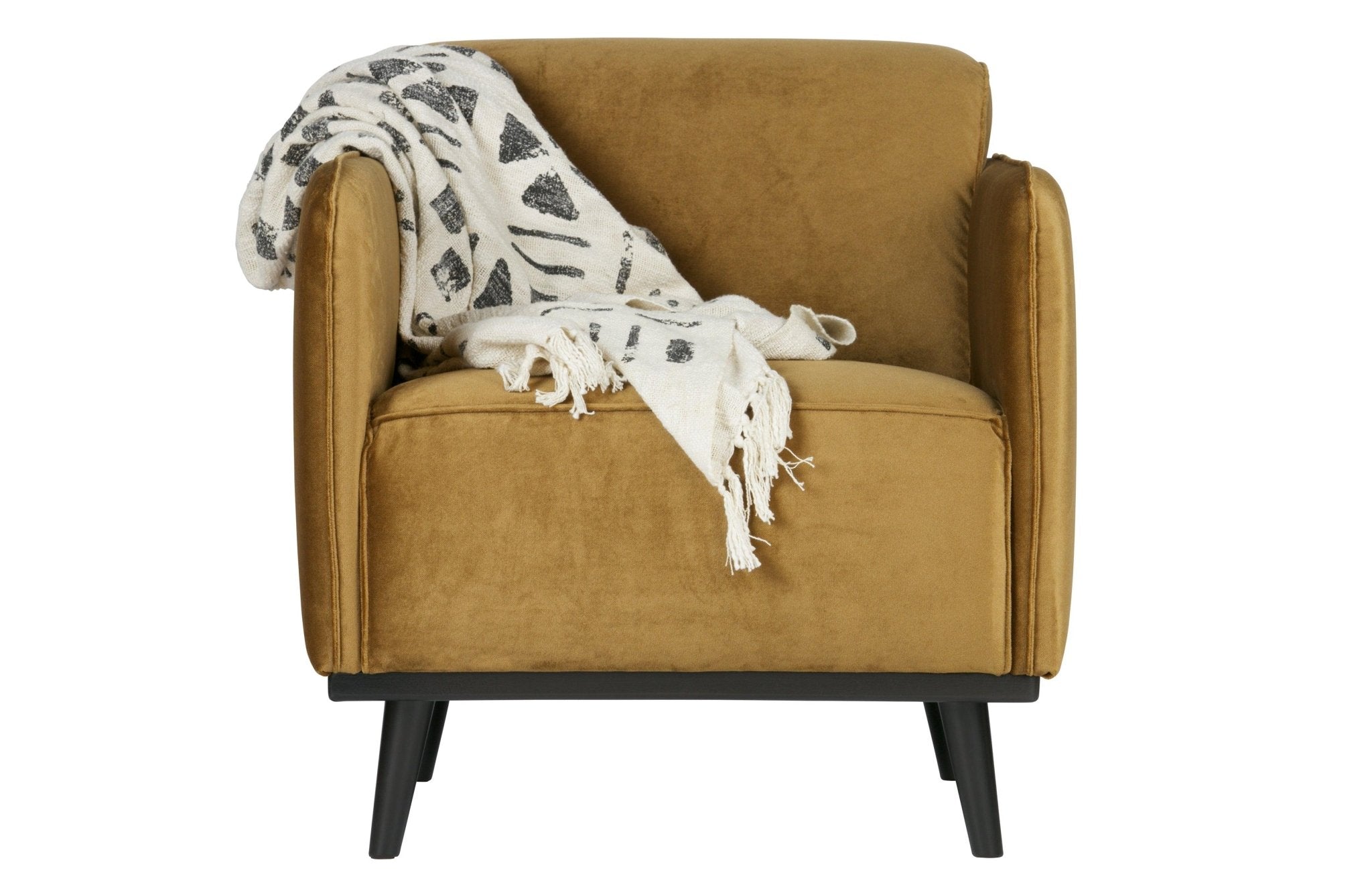 Fotel aksamitny STATEMENT miodowy Be Pure Eye on Design