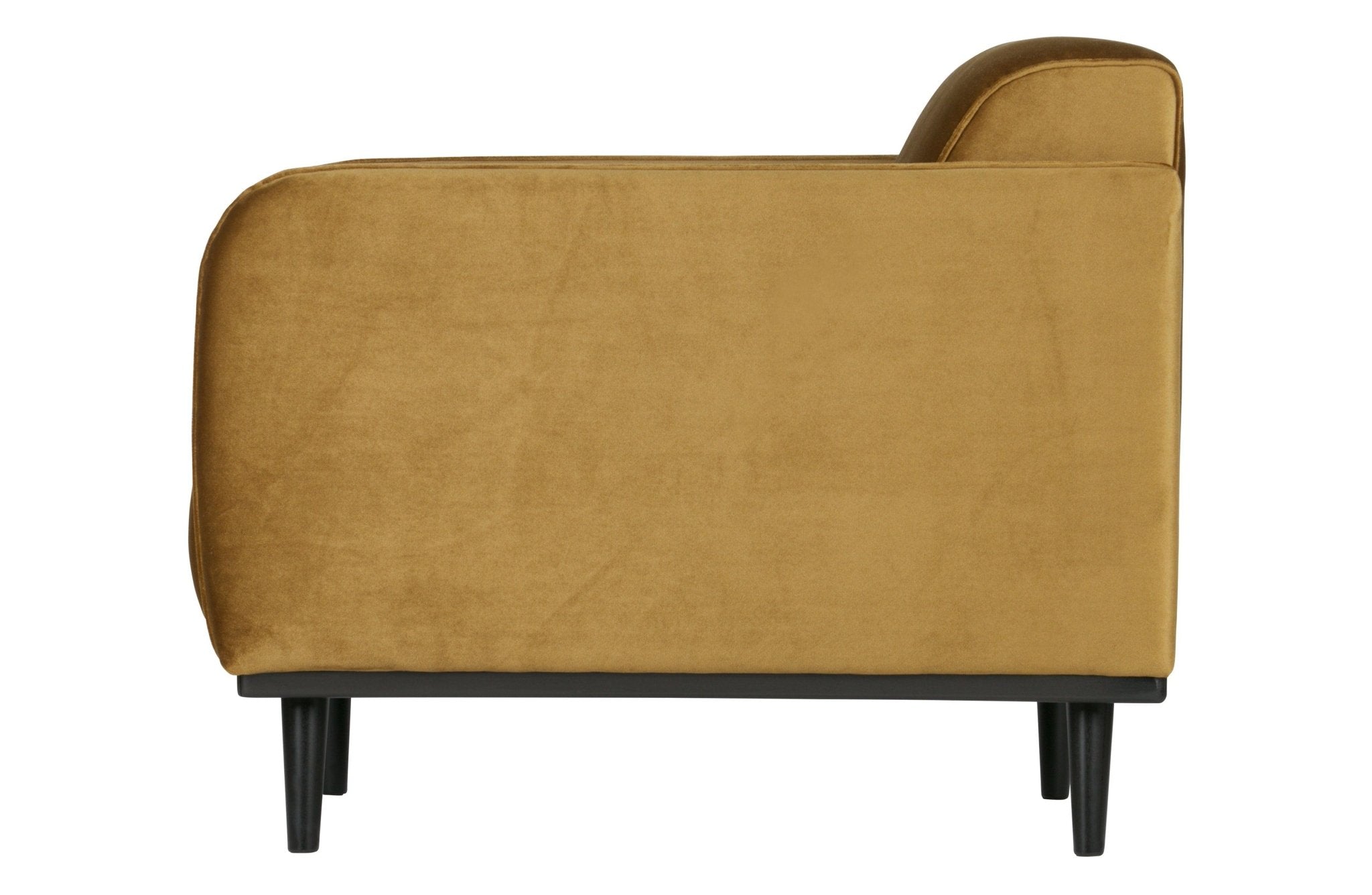Fotel aksamitny STATEMENT miodowy Be Pure Eye on Design