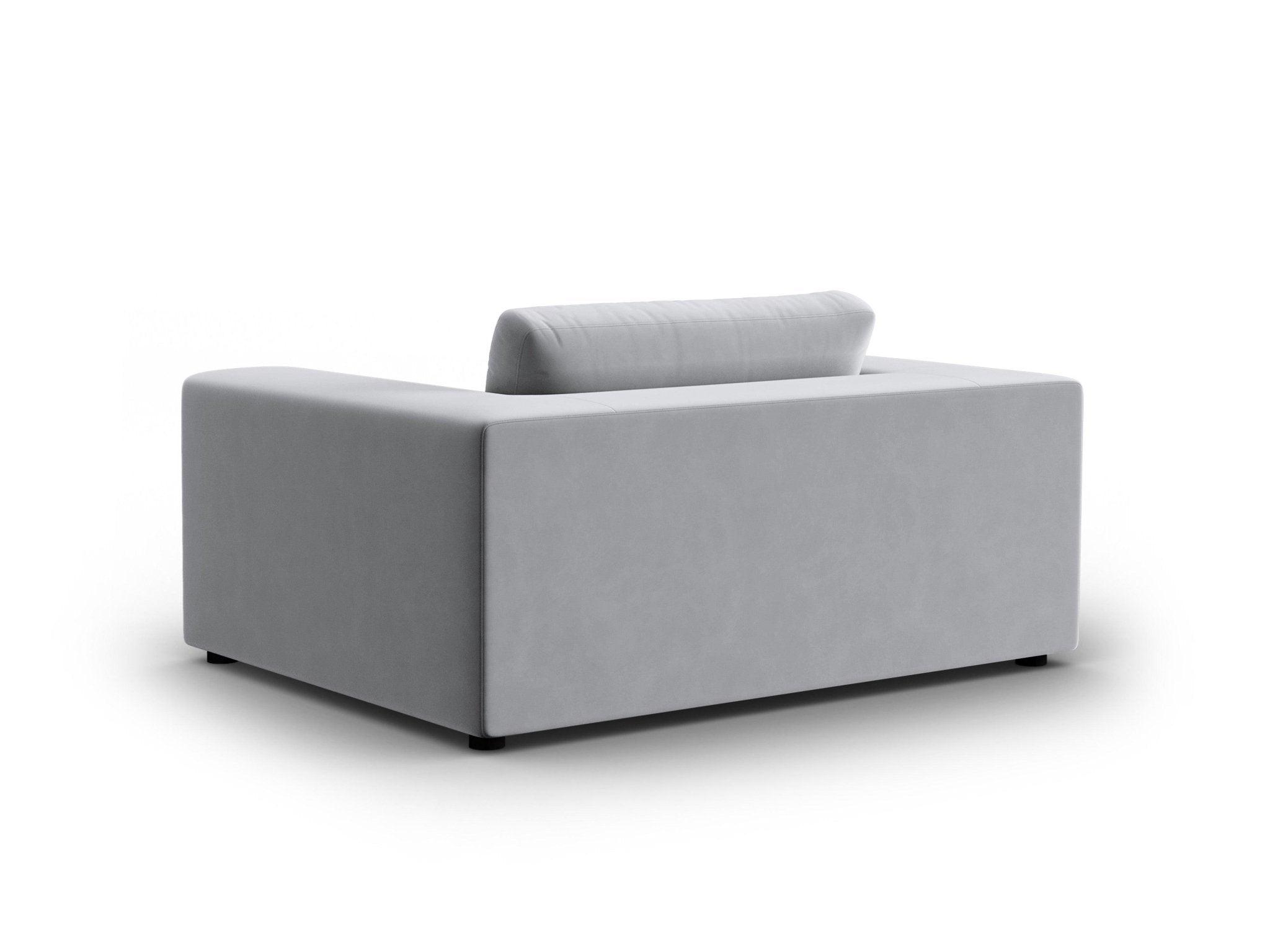 Fotel aksamitny TENDANCE jasnoszary CXL by Christian Lacroix Eye on Design