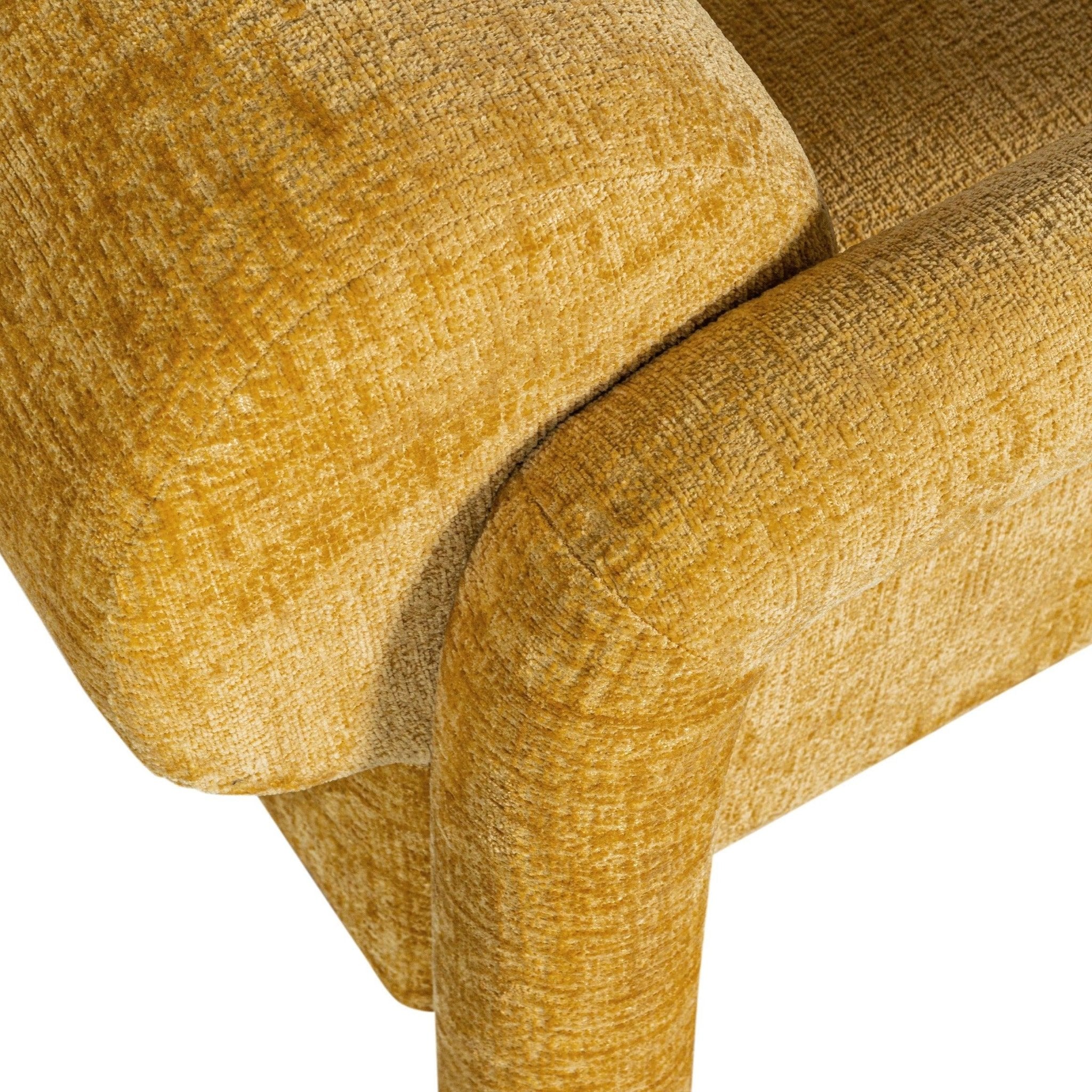 Fotel LENNY ochra Woood Exclusive Eye on Design