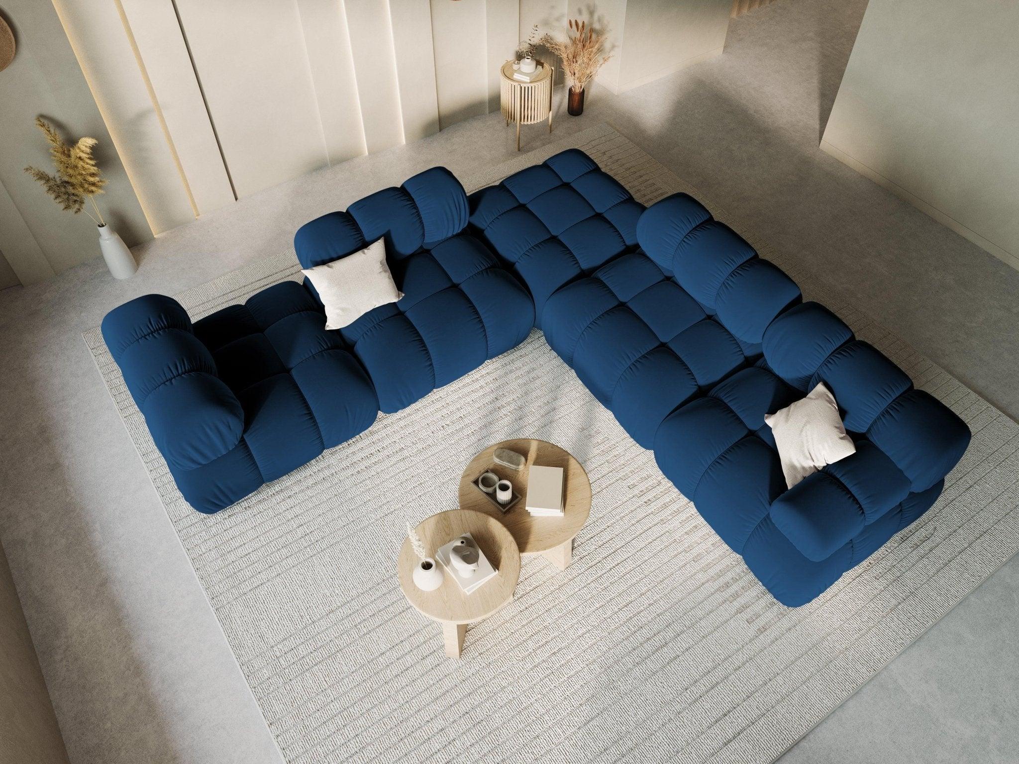 Fotel / moduł aksamitny TROPEA granat królewski Milo Casa Eye on Design