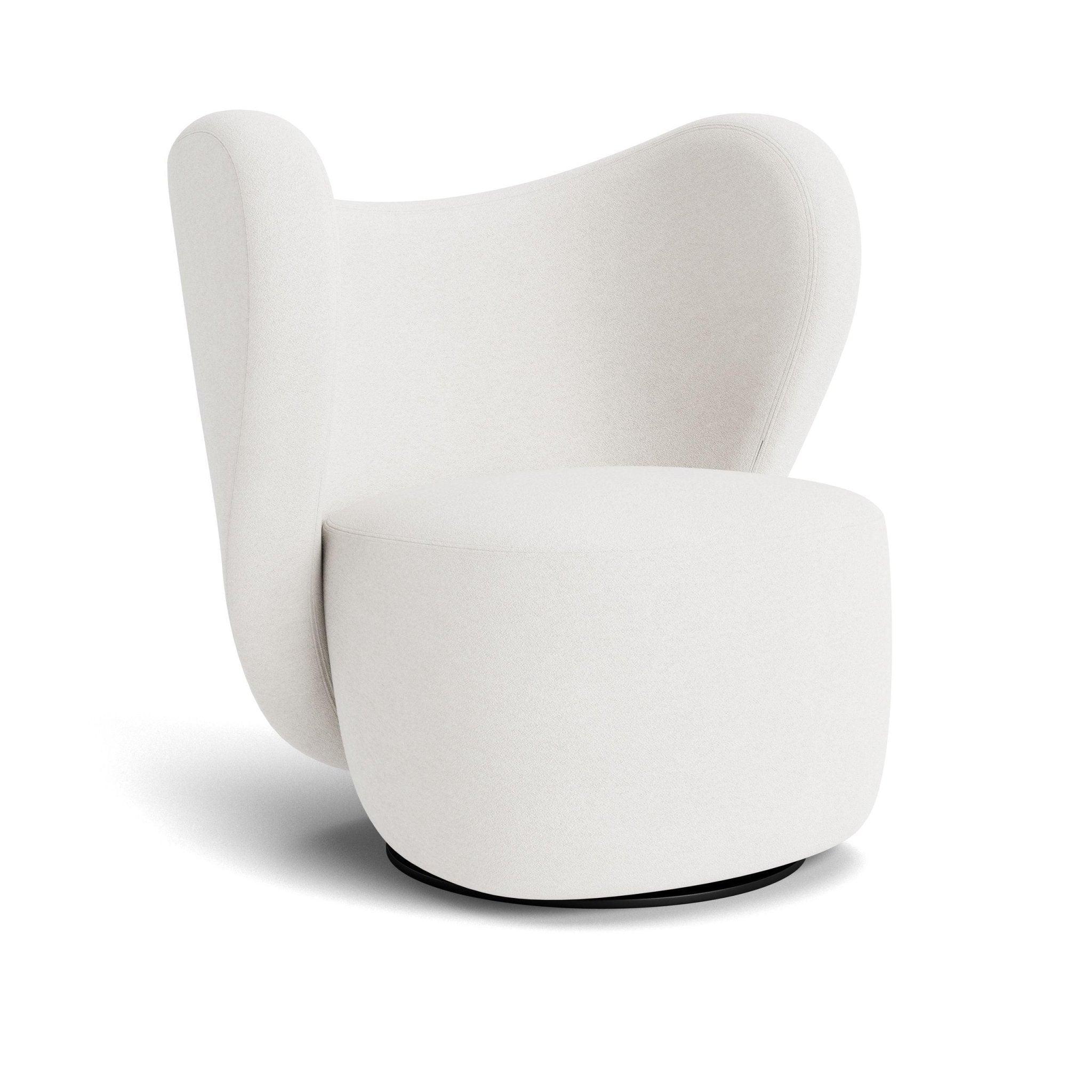 Fotel obrotowy LITTLE BIG boucle biały NORR11 Eye on Design