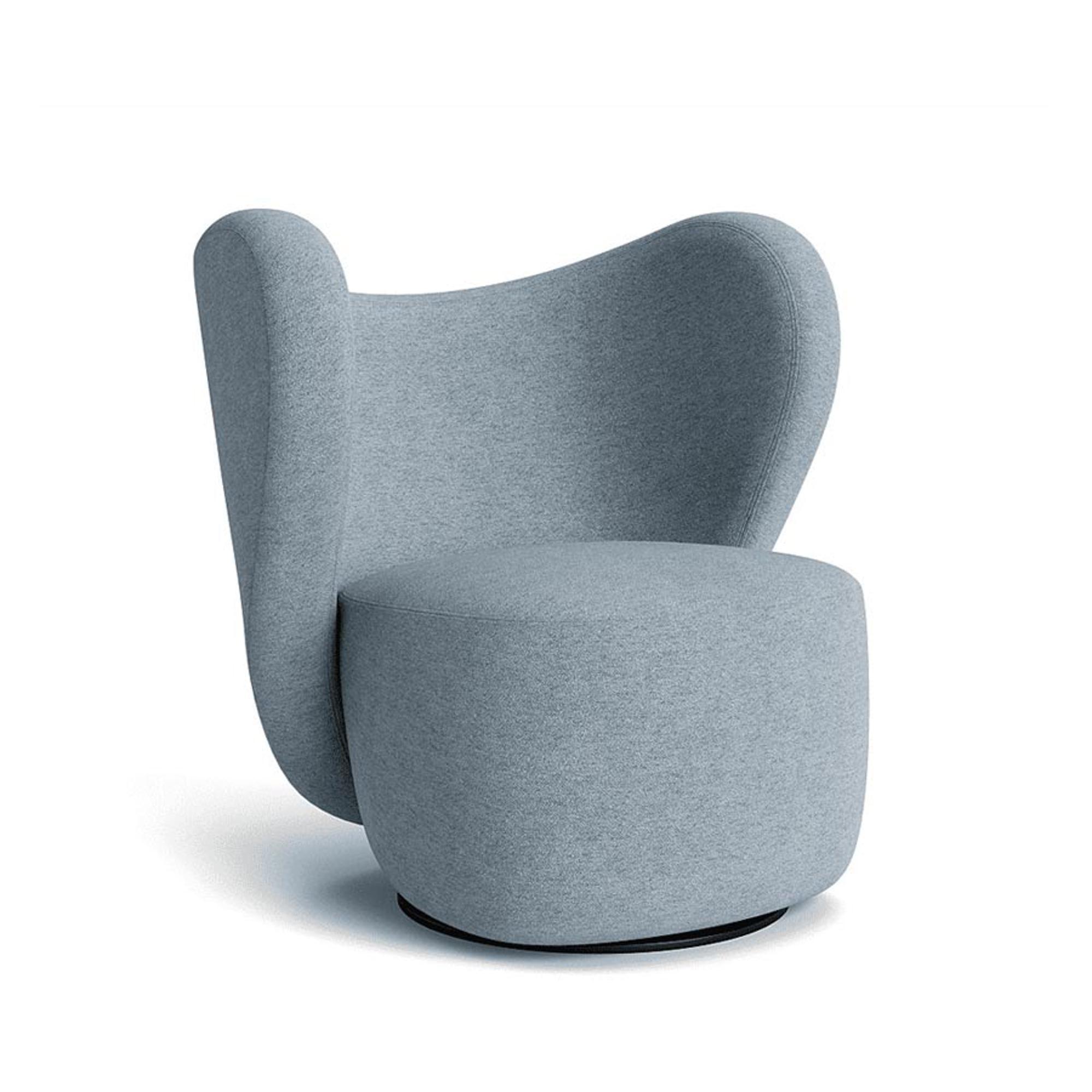 Fotel obrotowy LITTLE BIG boucle niebieski NORR11 Eye on Design