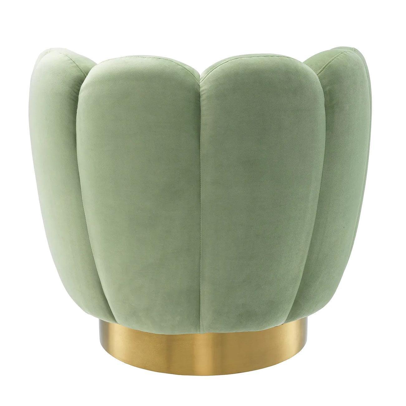 Fotel obrotowy MIRAGE pistacjowy Eichholtz Eye on Design