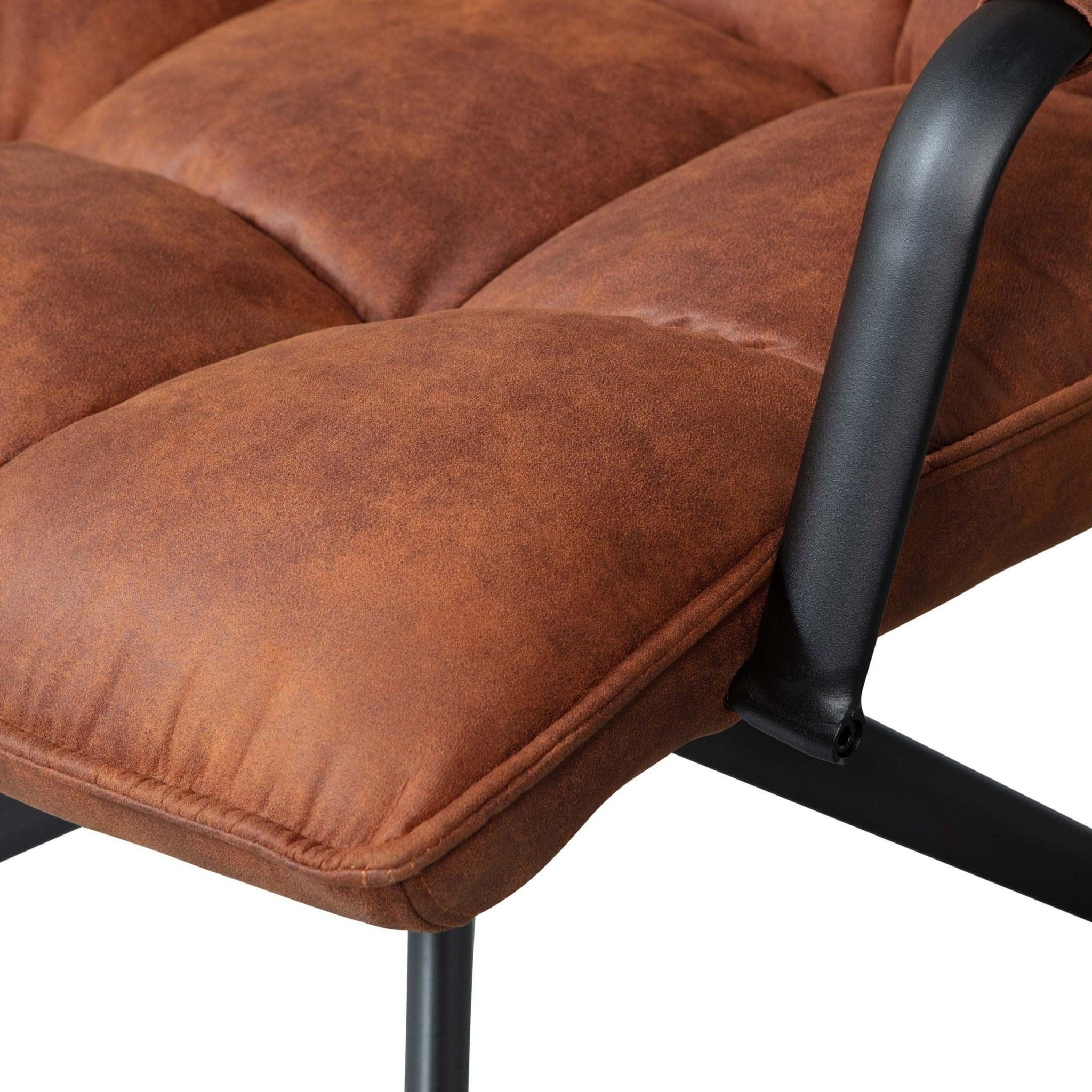 Fotel obrotowy z podłokietnikami JOUKE brązowy Woood Eye on Design